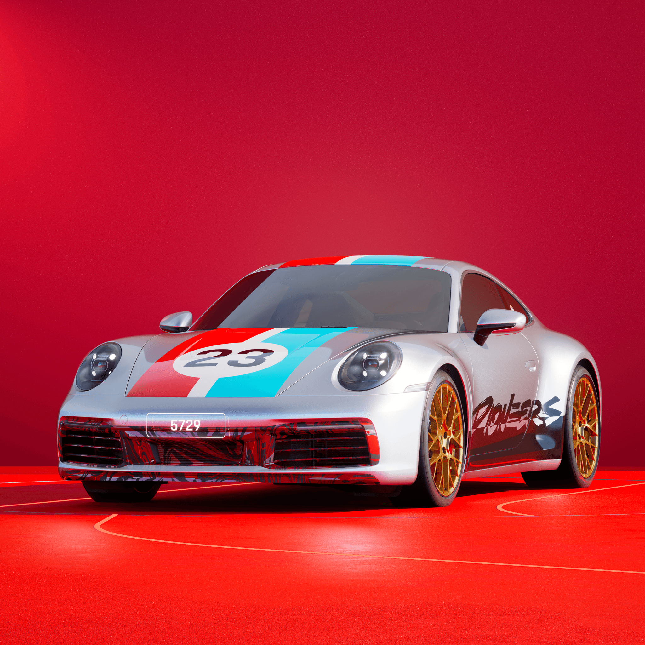 The PORSCHΞ 911 5729 image in phase
