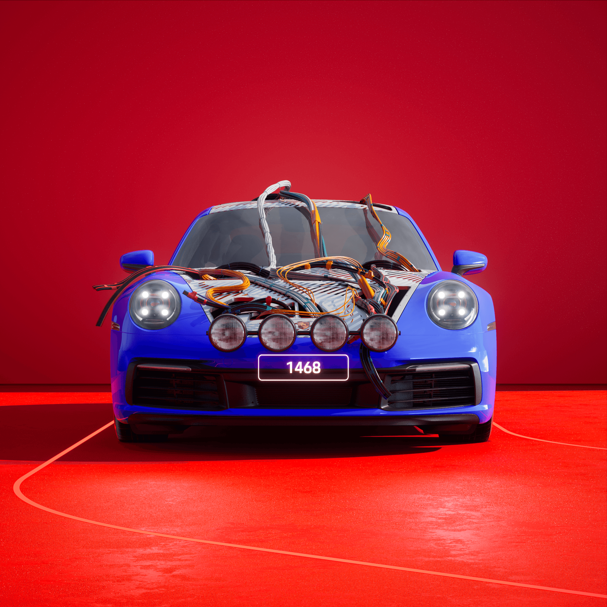 The PORSCHΞ 911 1468 image in phase