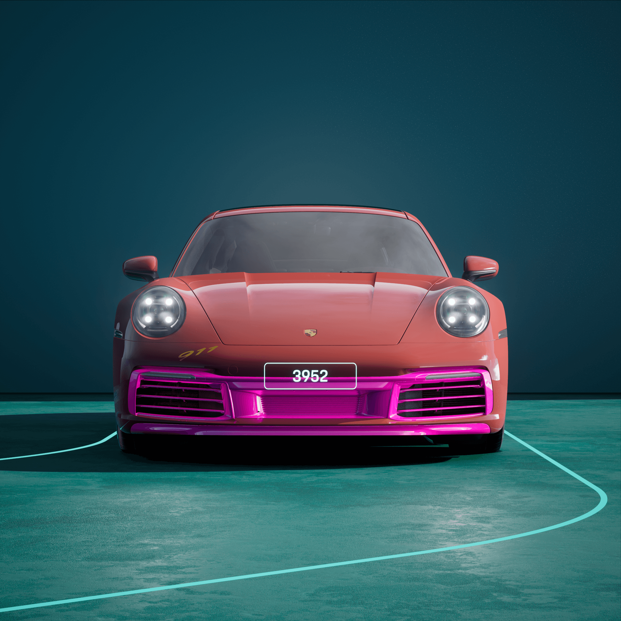 The PORSCHΞ 911 3952 image in phase