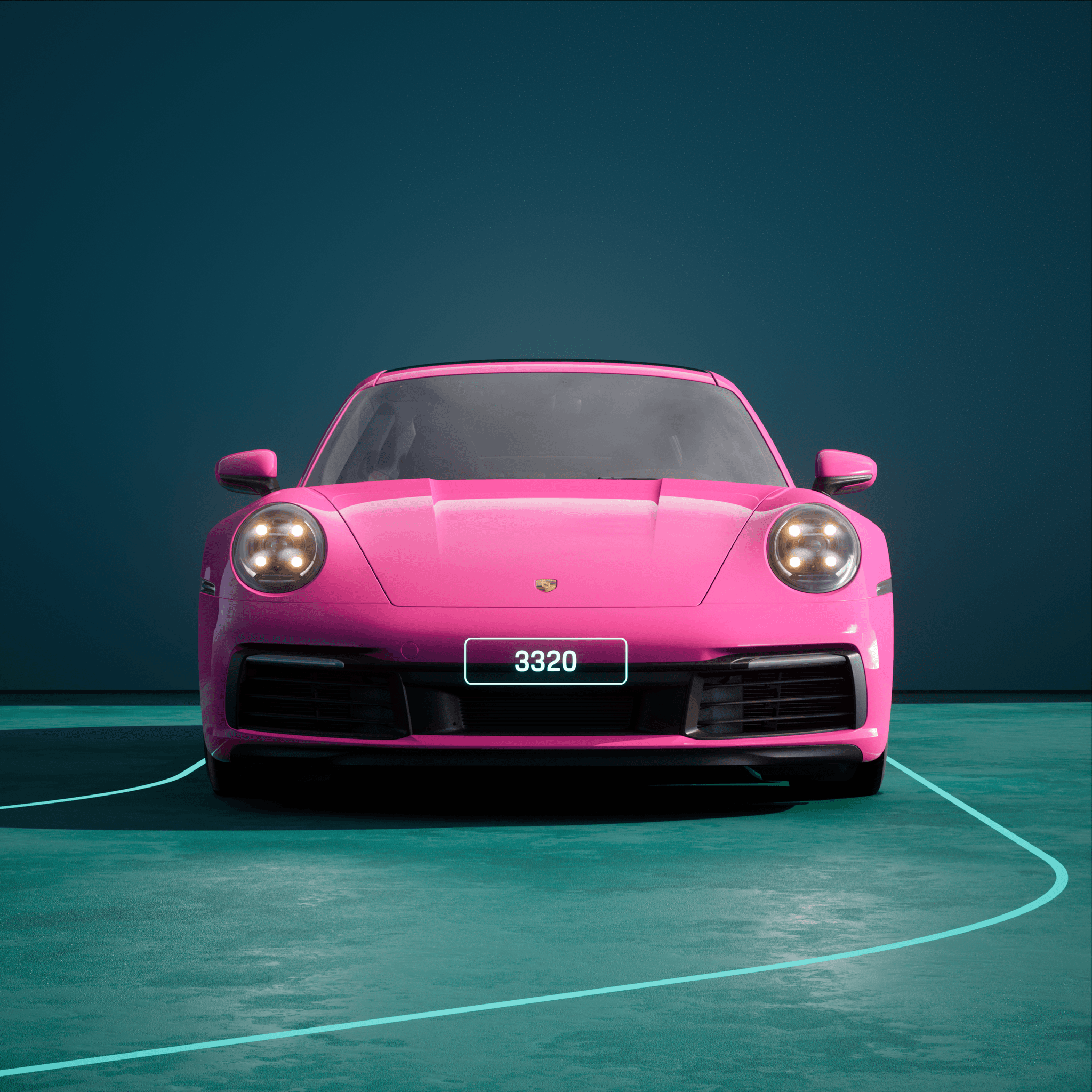 The PORSCHΞ 911 3320 image in phase
