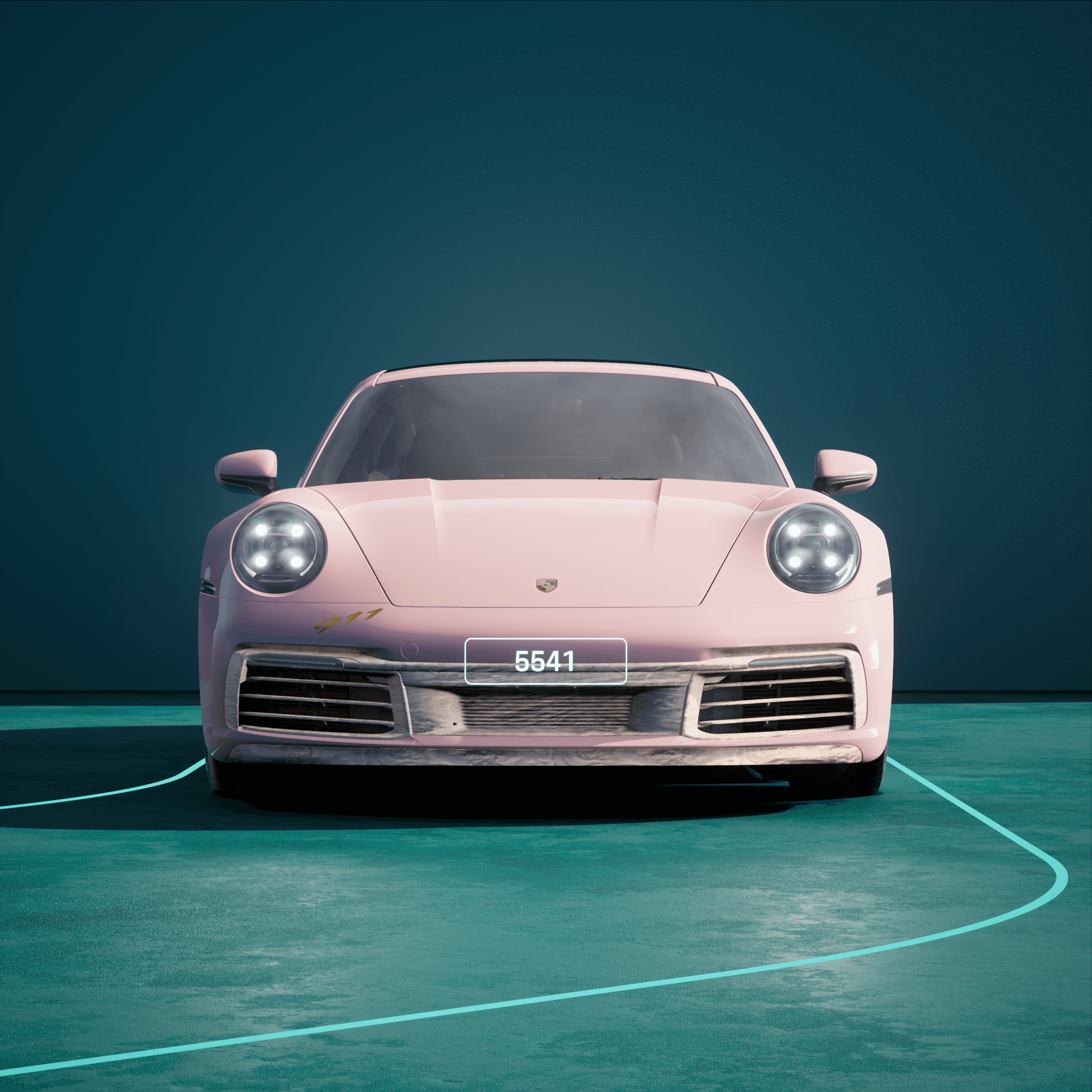 The PORSCHΞ 911 5541 image in phase