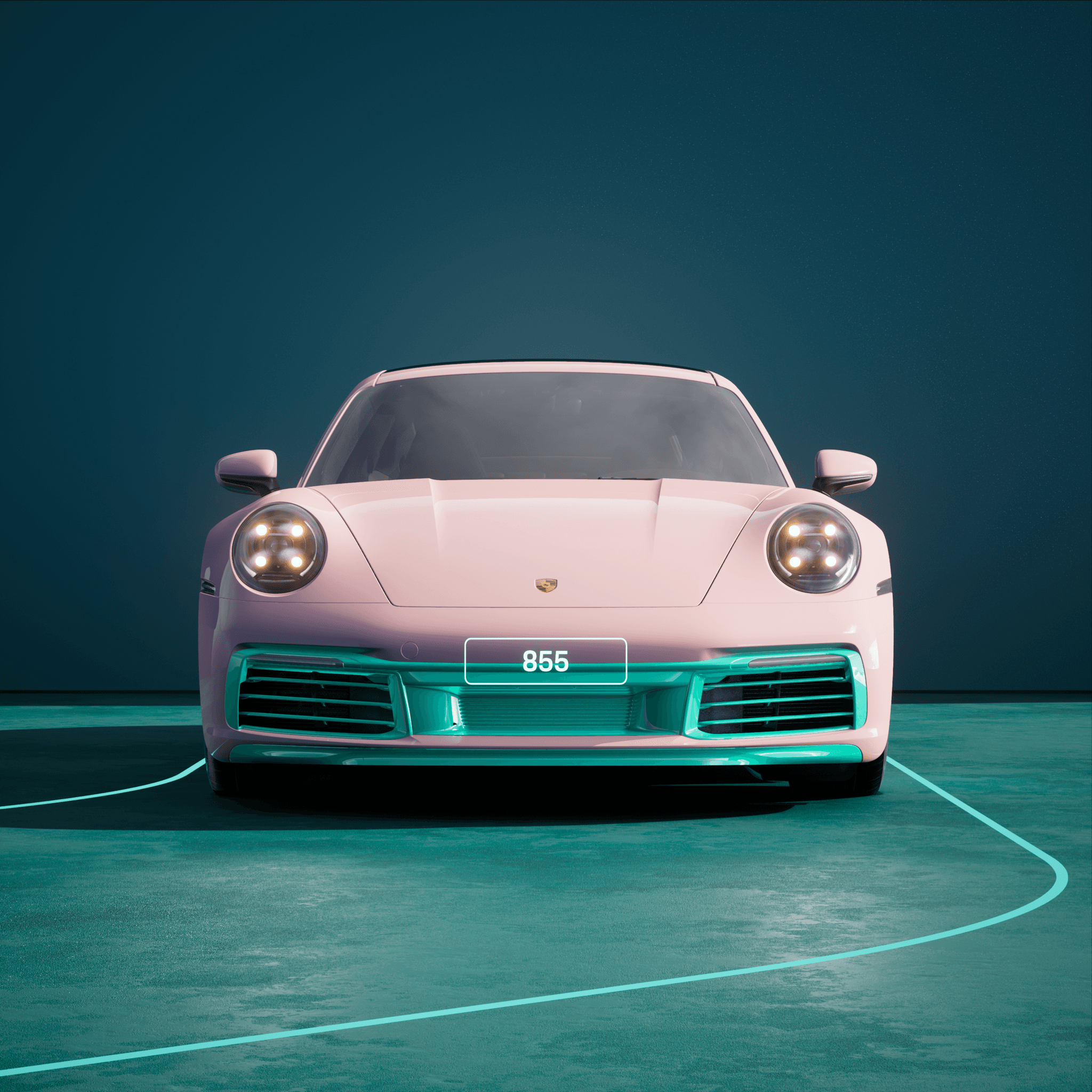 The PORSCHΞ 911 855 image in phase