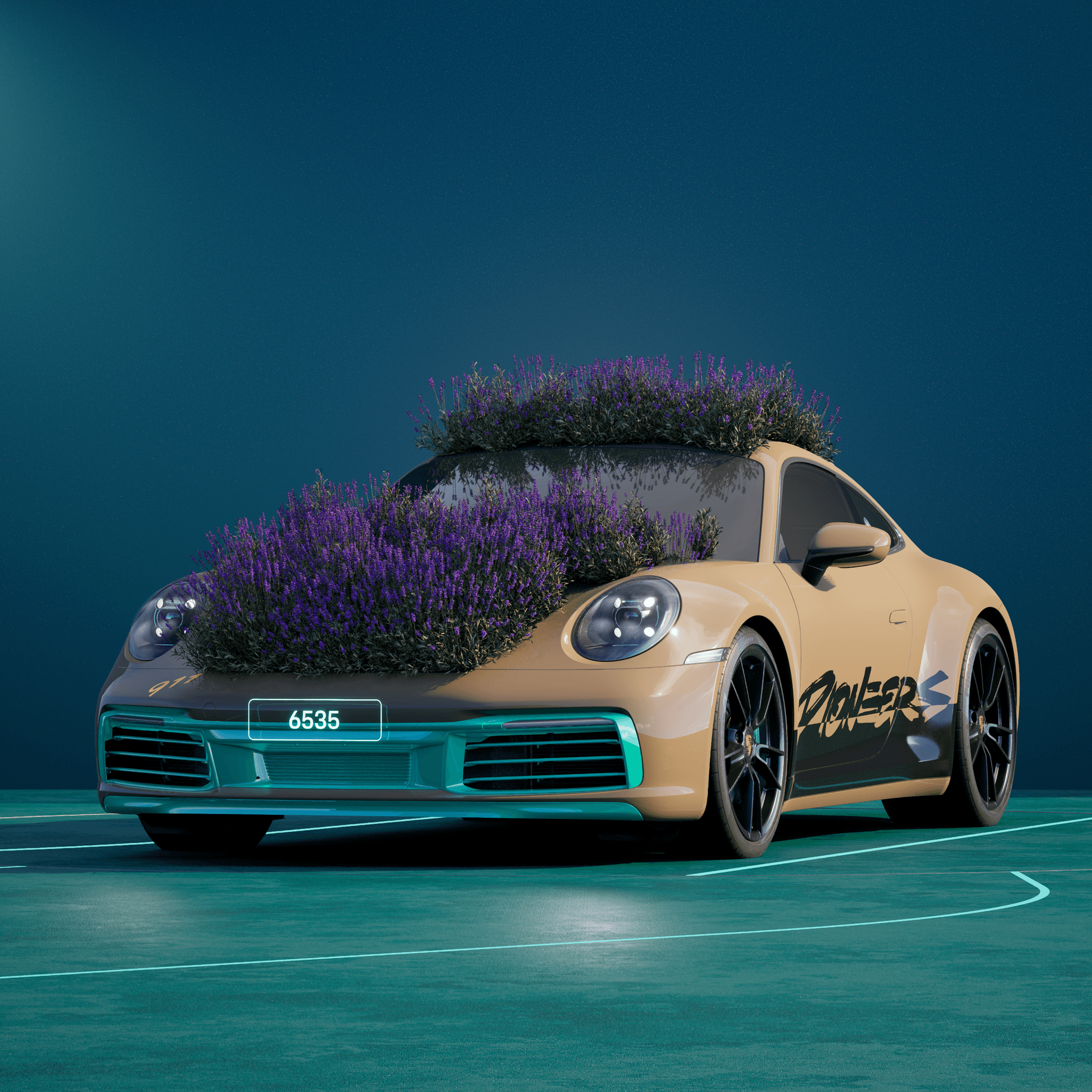 The PORSCHΞ 911 6535 image in phase