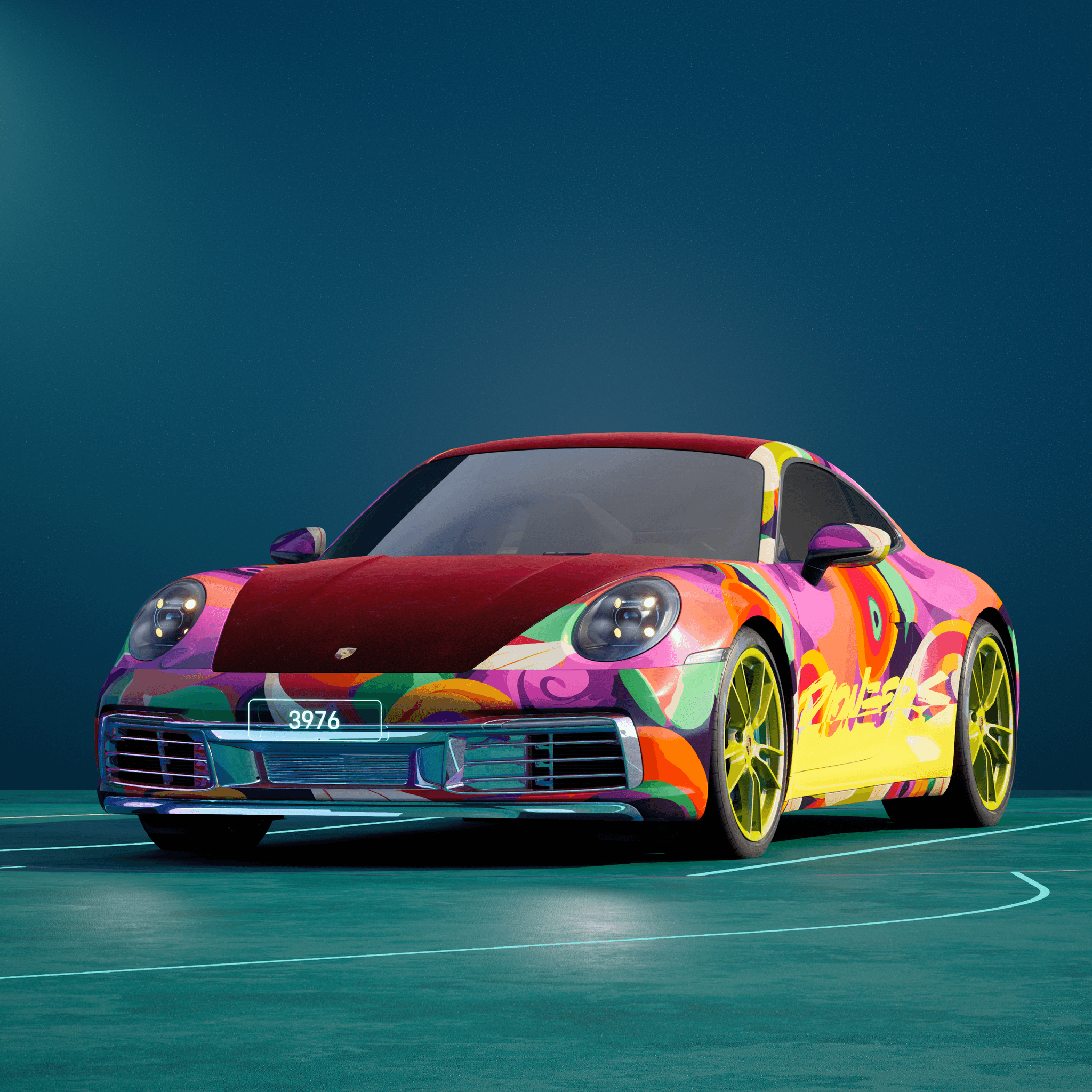 The PORSCHΞ 911 3976 image in phase