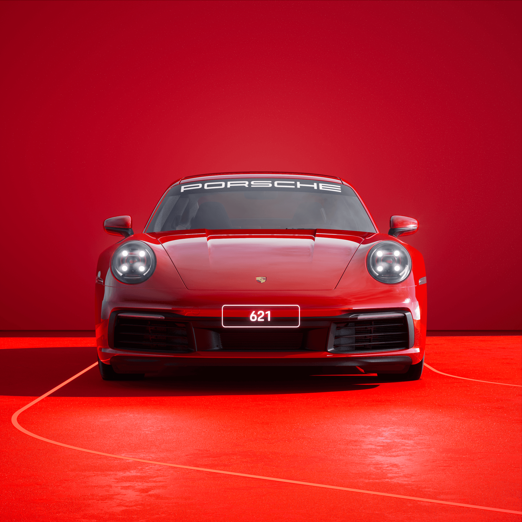 The PORSCHΞ 911 621 image in phase