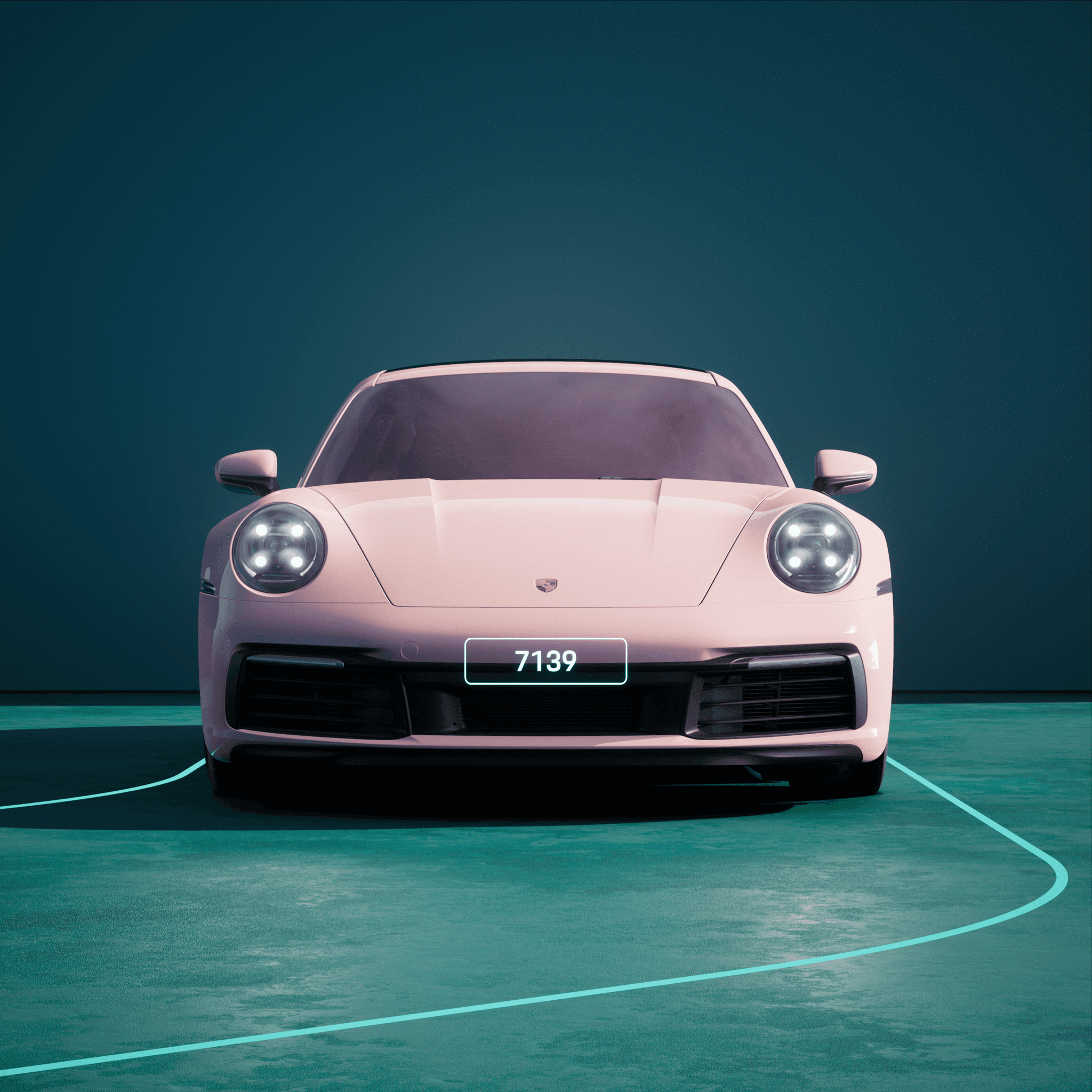 The PORSCHΞ 911 7139 image in phase