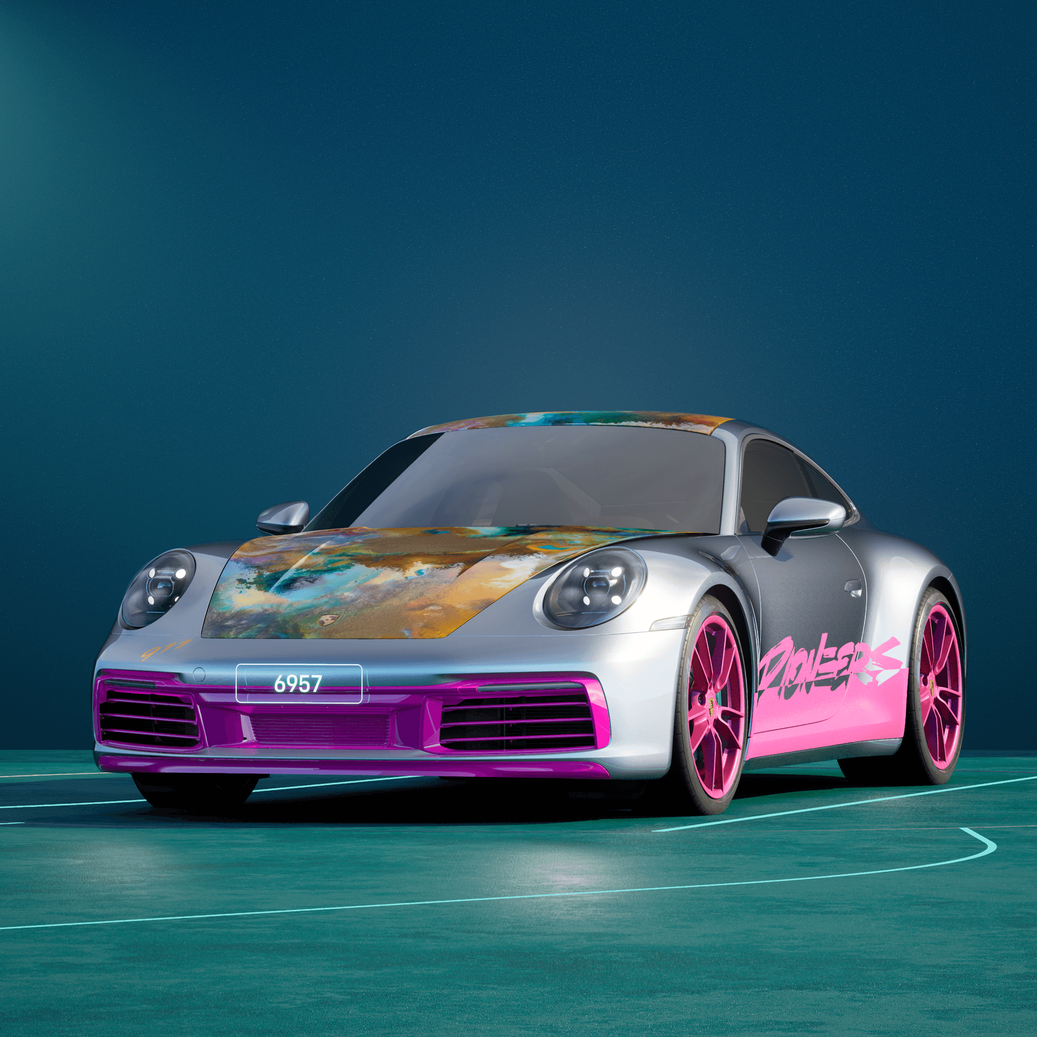 The PORSCHΞ 911 6957 image in phase