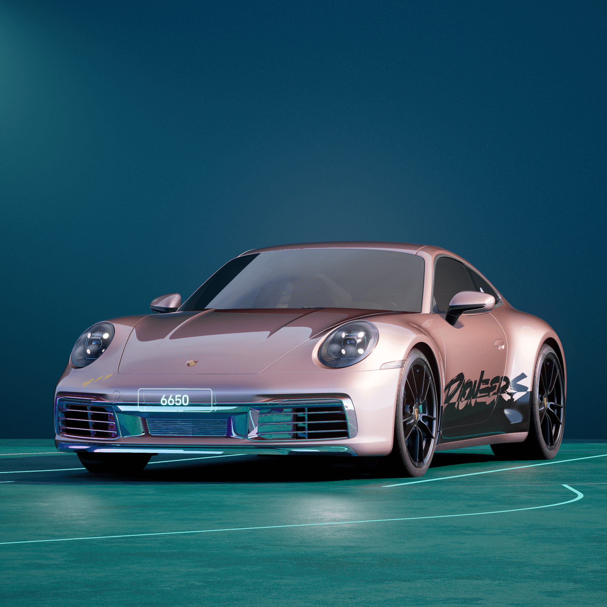 The PORSCHΞ 911 6650 image in phase