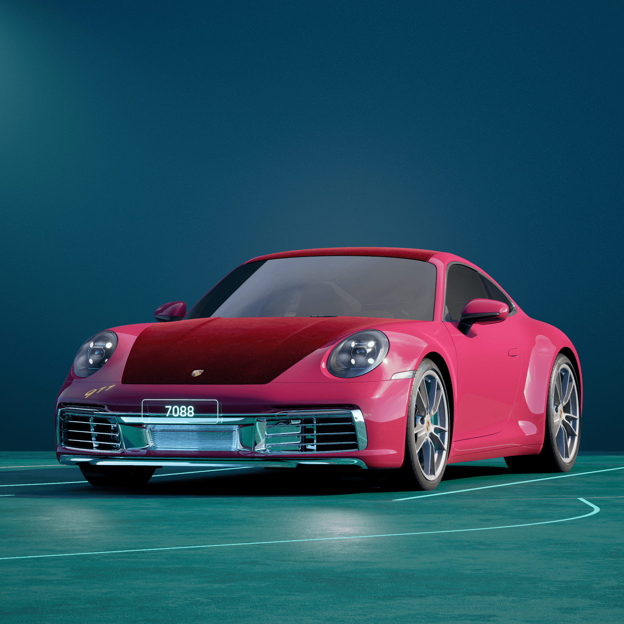 The PORSCHΞ 911 7088 image in phase