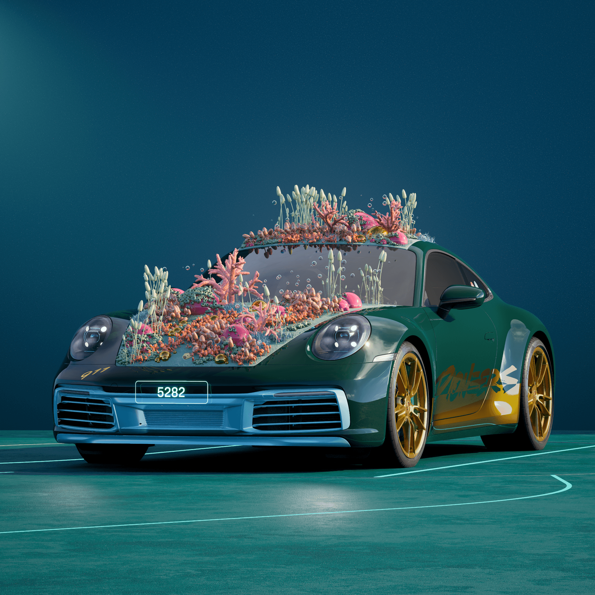 The PORSCHΞ 911 5282 image in phase
