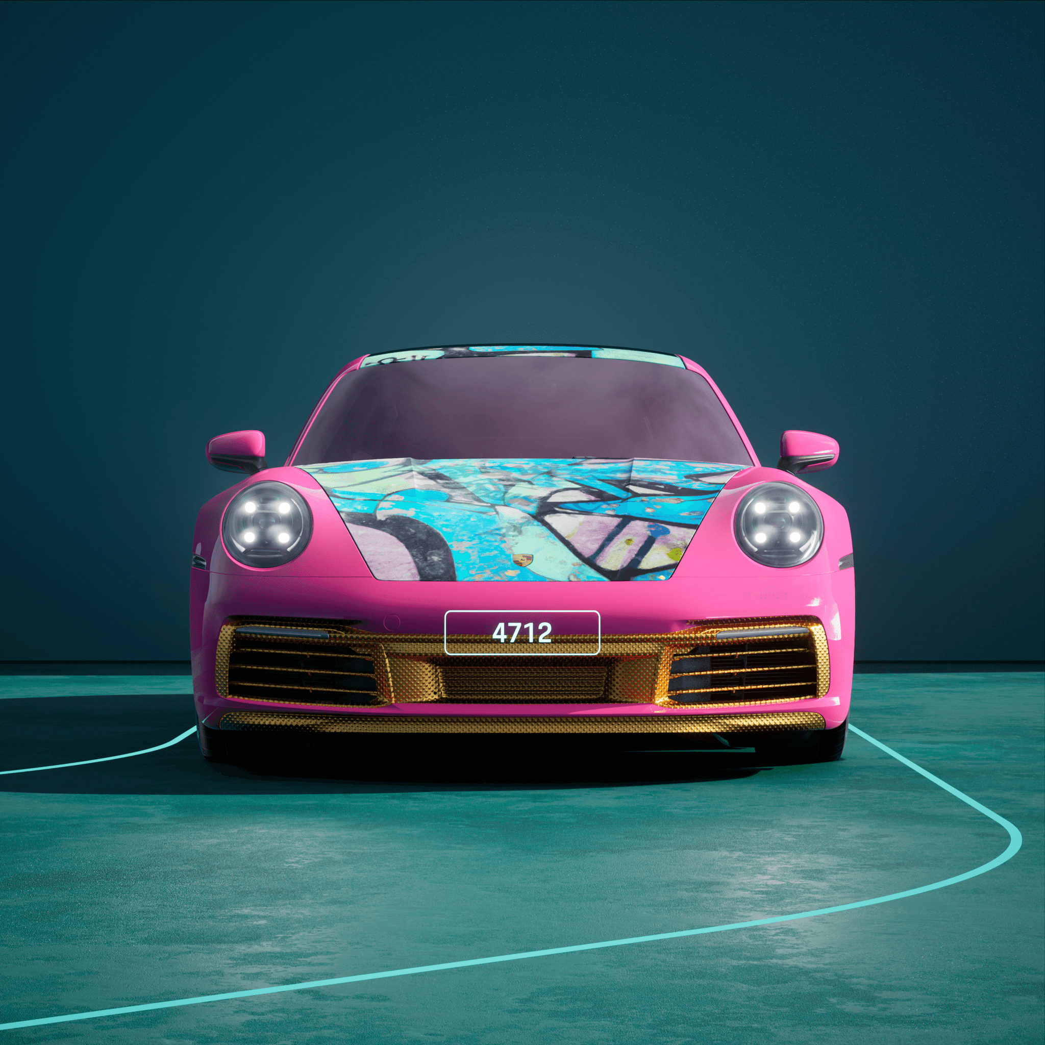 The PORSCHΞ 911 4712 image in phase