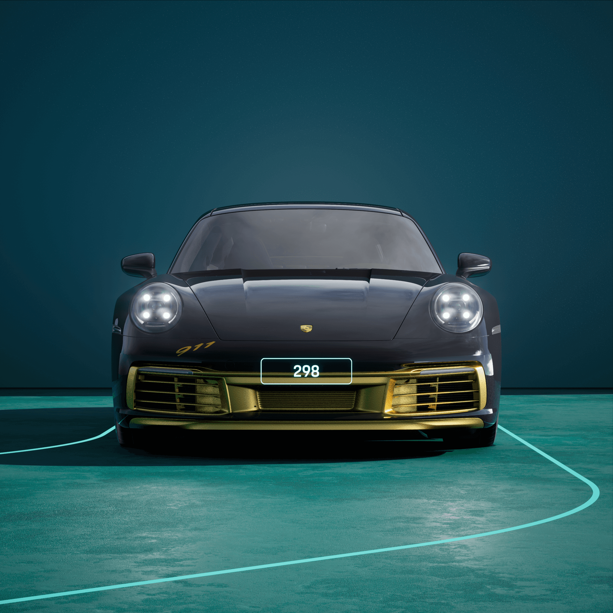 The PORSCHΞ 911 298 image in phase