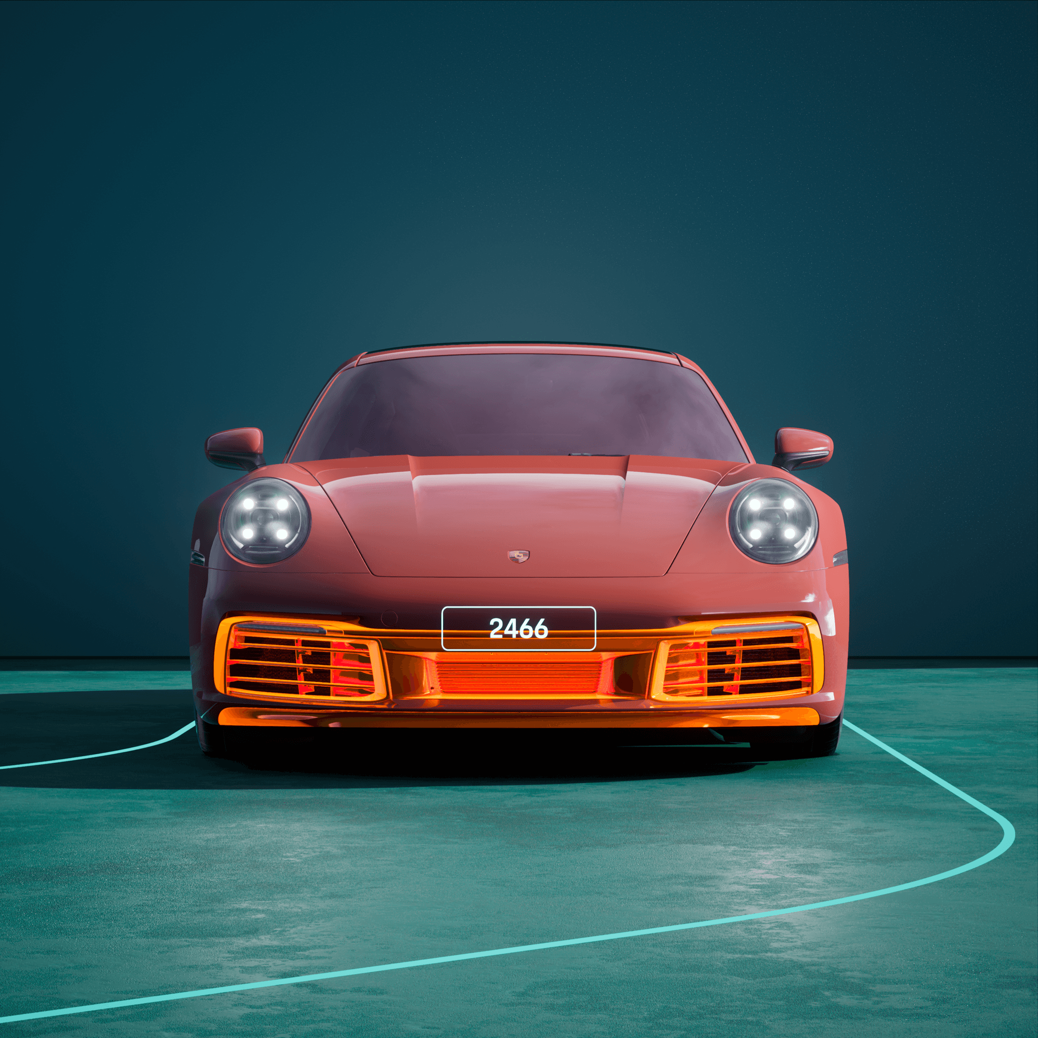 The PORSCHΞ 911 2466 image in phase