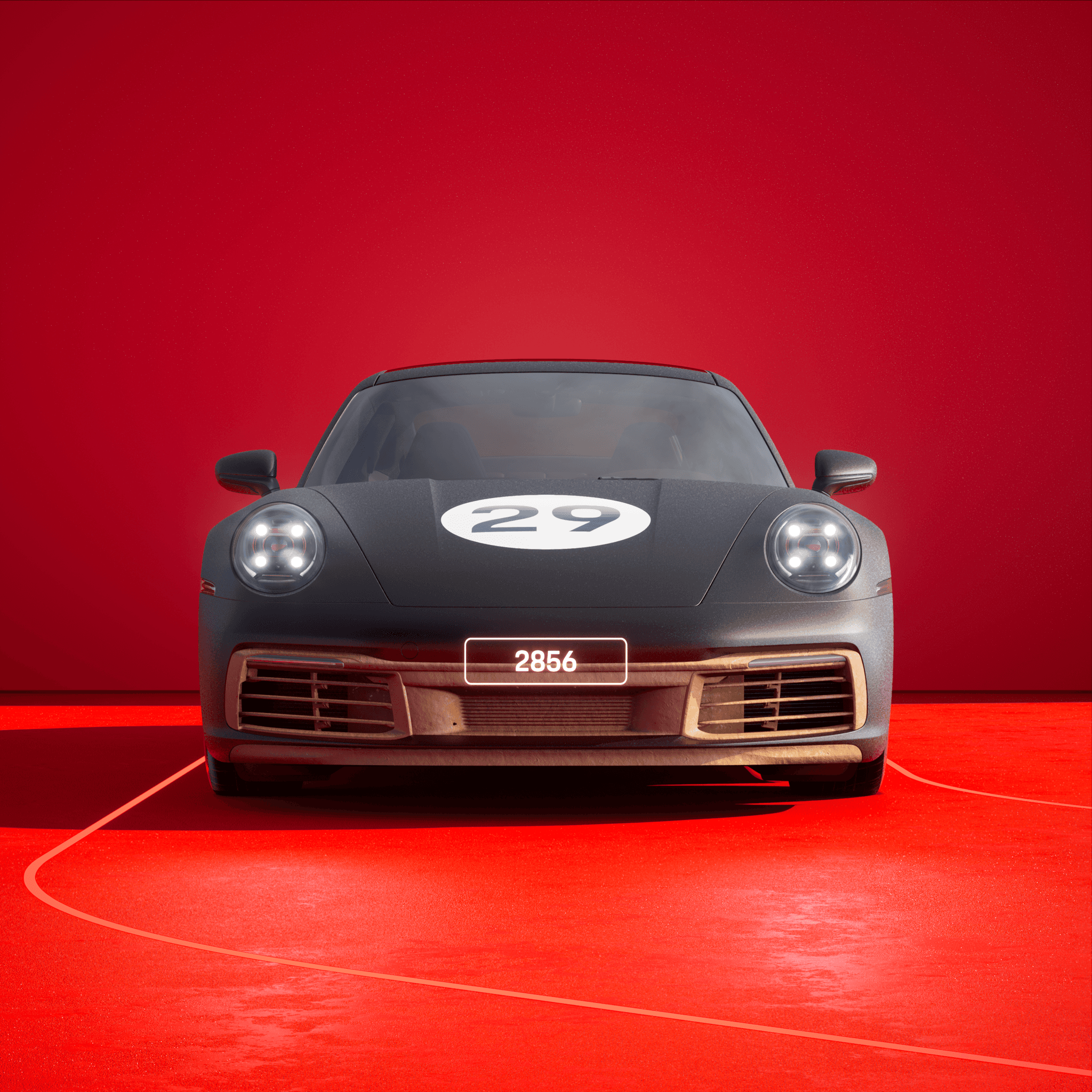 The PORSCHΞ 911 2856 image in phase