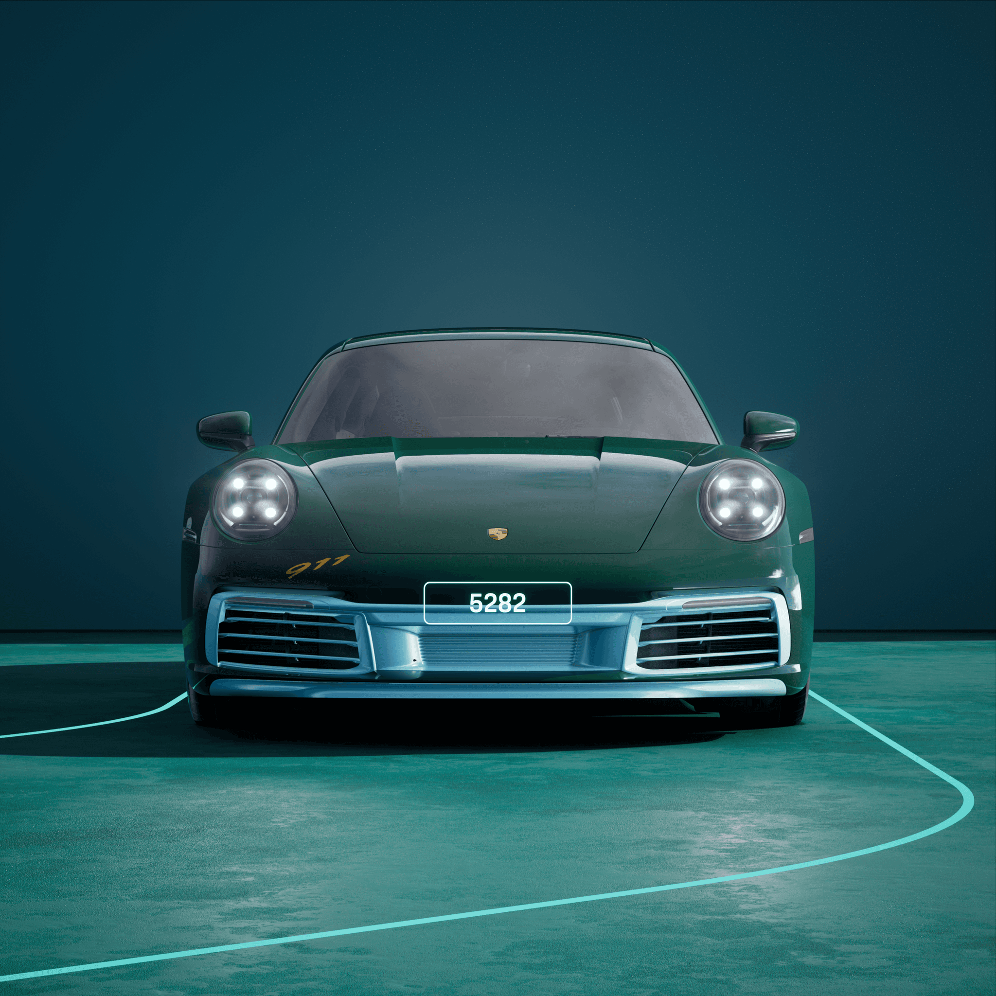 The PORSCHΞ 911 5282 image in phase