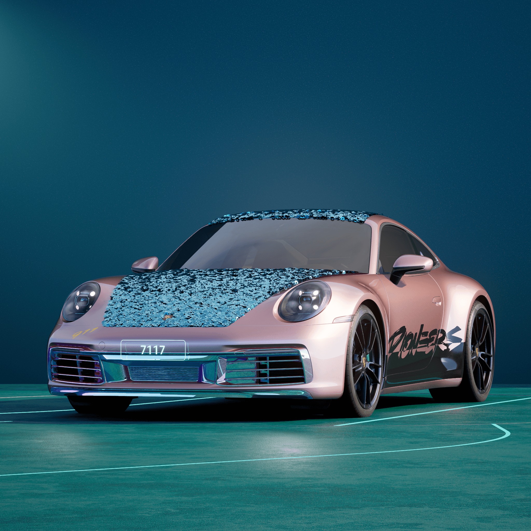 The PORSCHΞ 911 7117 image in phase