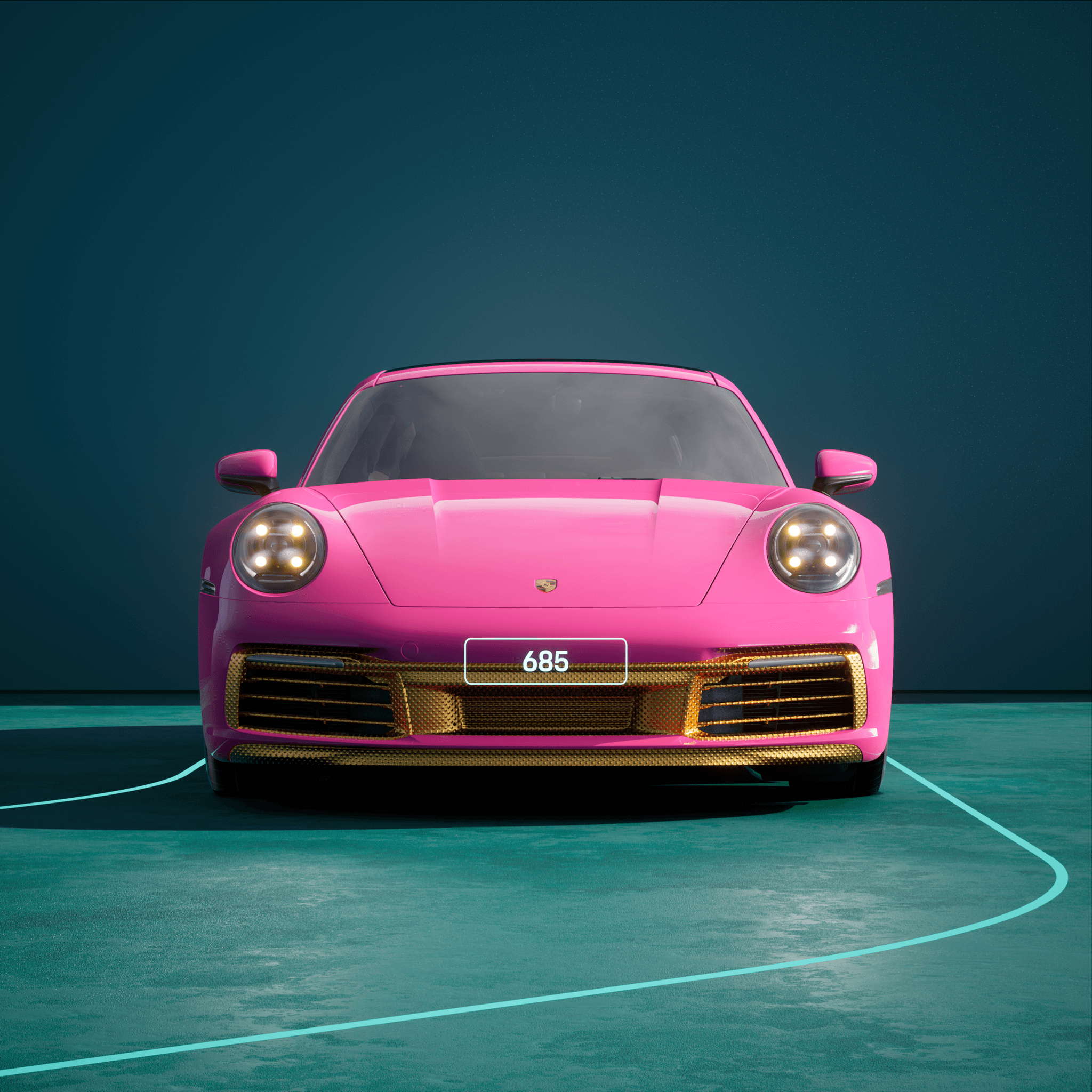 The PORSCHΞ 911 685 image in phase