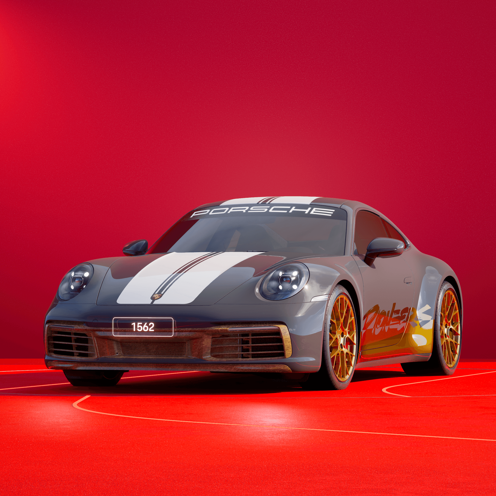 The PORSCHΞ 911 1562 image in phase