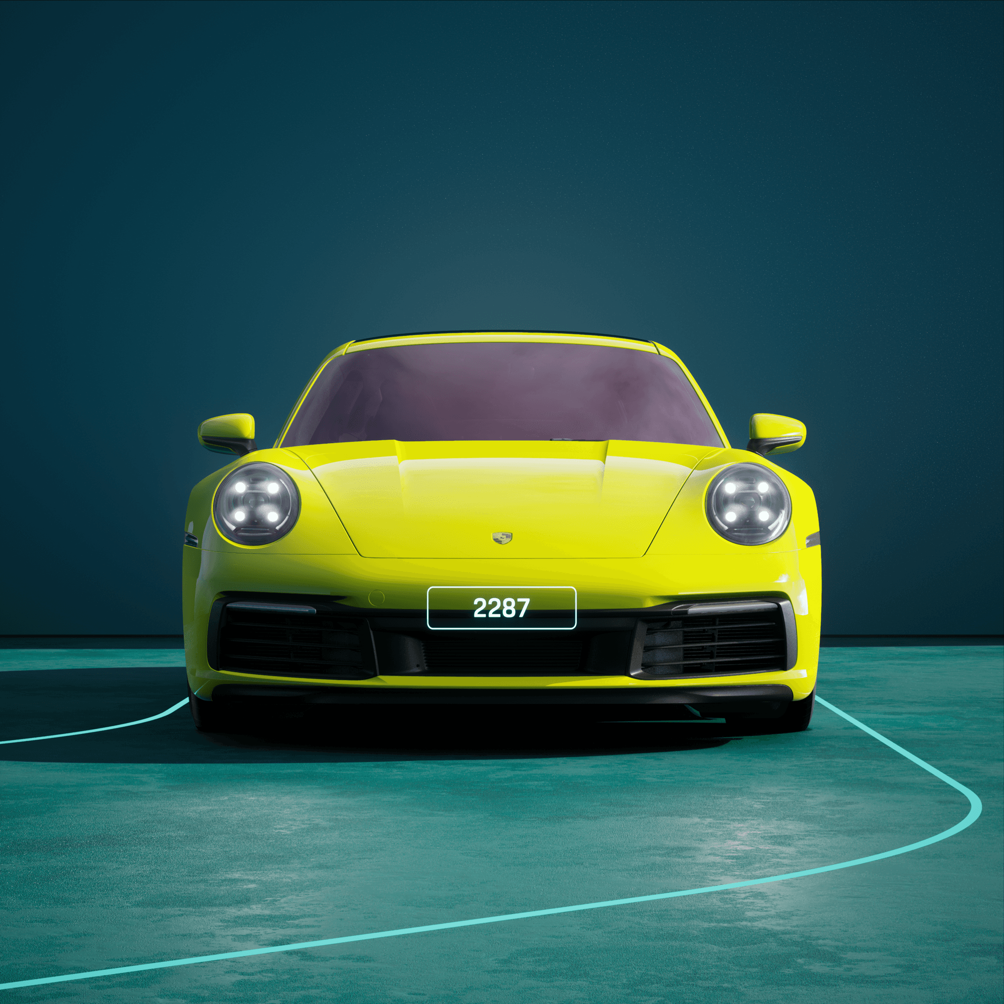The PORSCHΞ 911 2287 image in phase