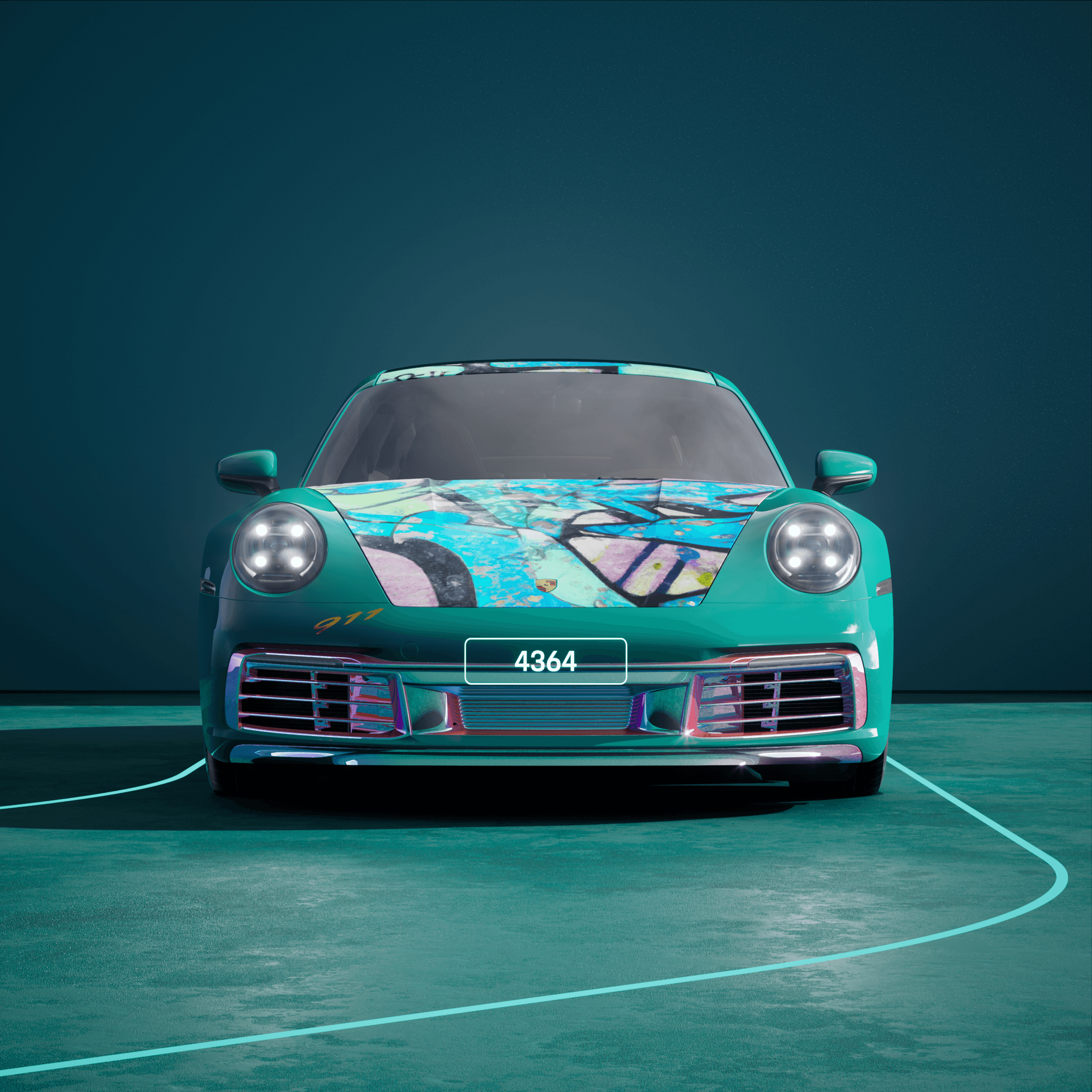 The PORSCHΞ 911 4364 image in phase