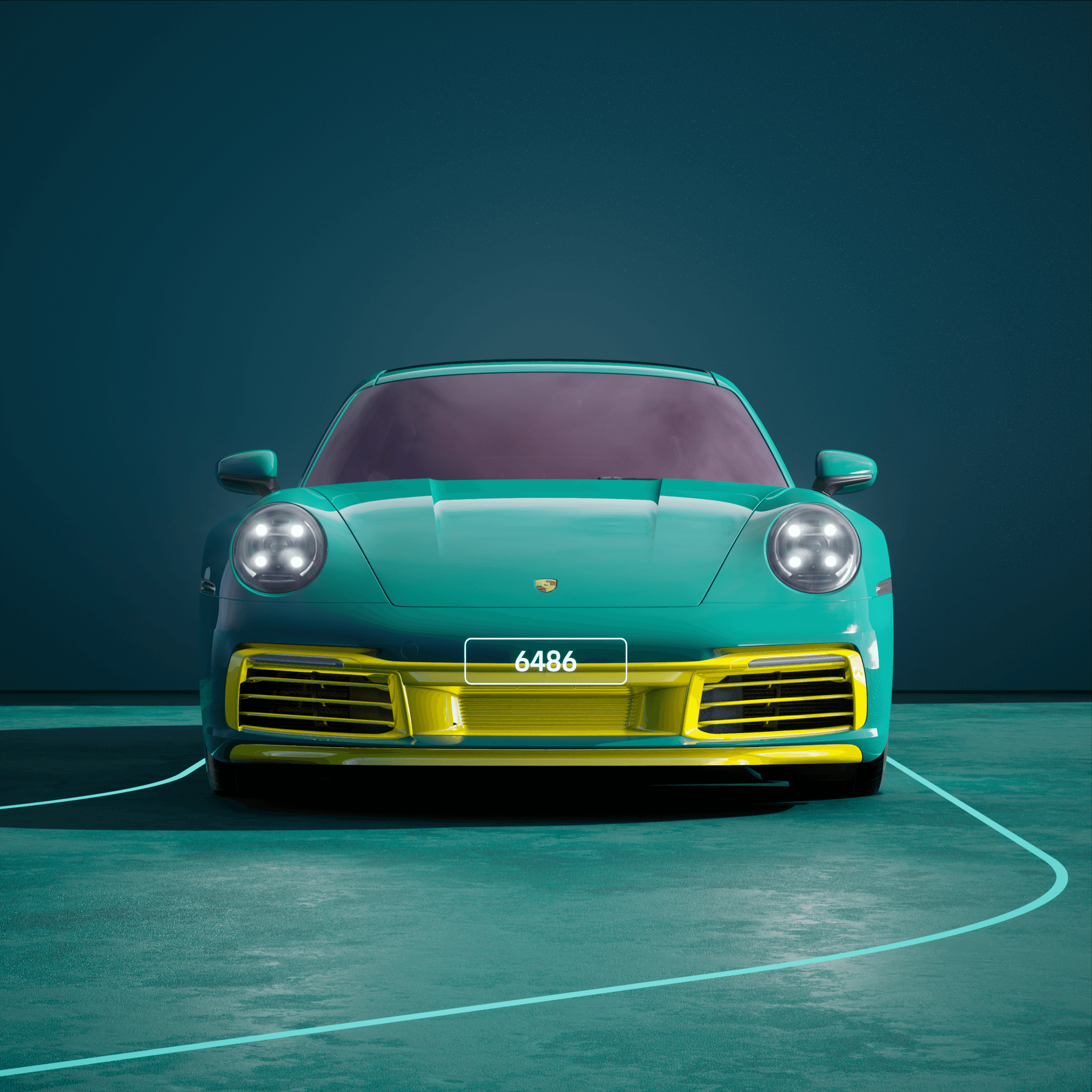 The PORSCHΞ 911 6486 image in phase