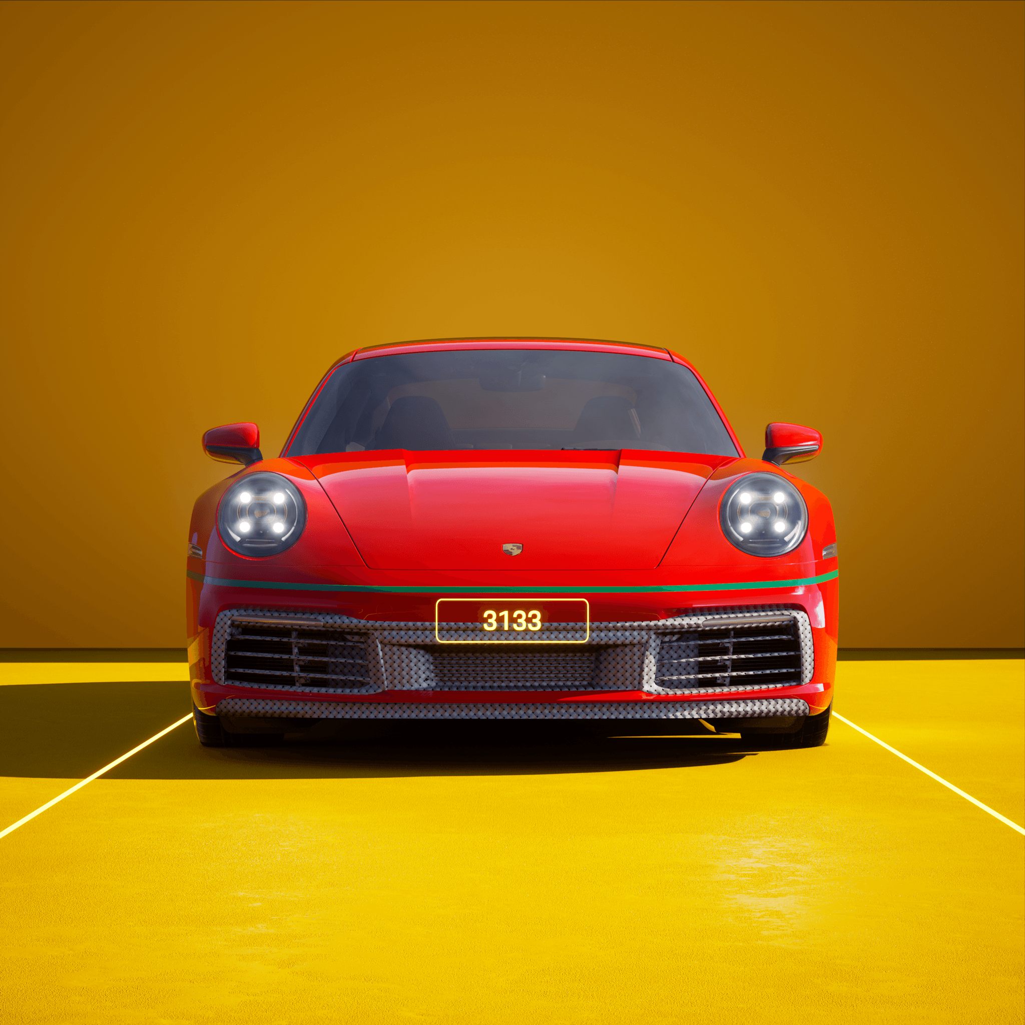 The PORSCHΞ 911 3133 image in phase