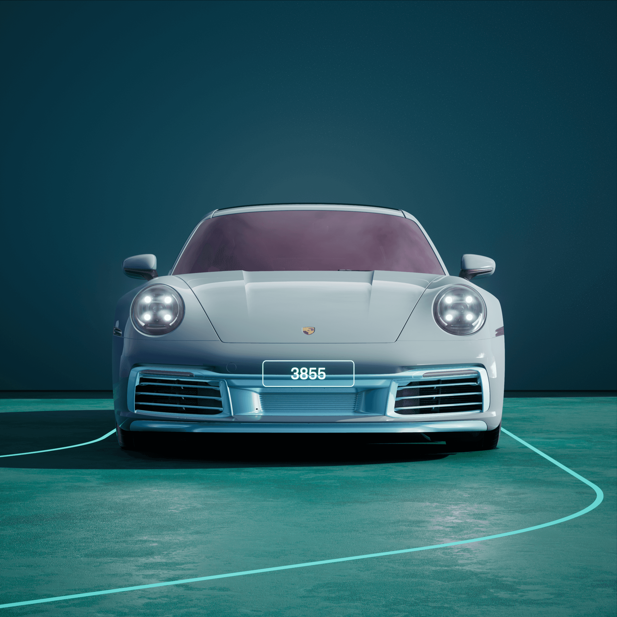 The PORSCHΞ 911 3855 image in phase