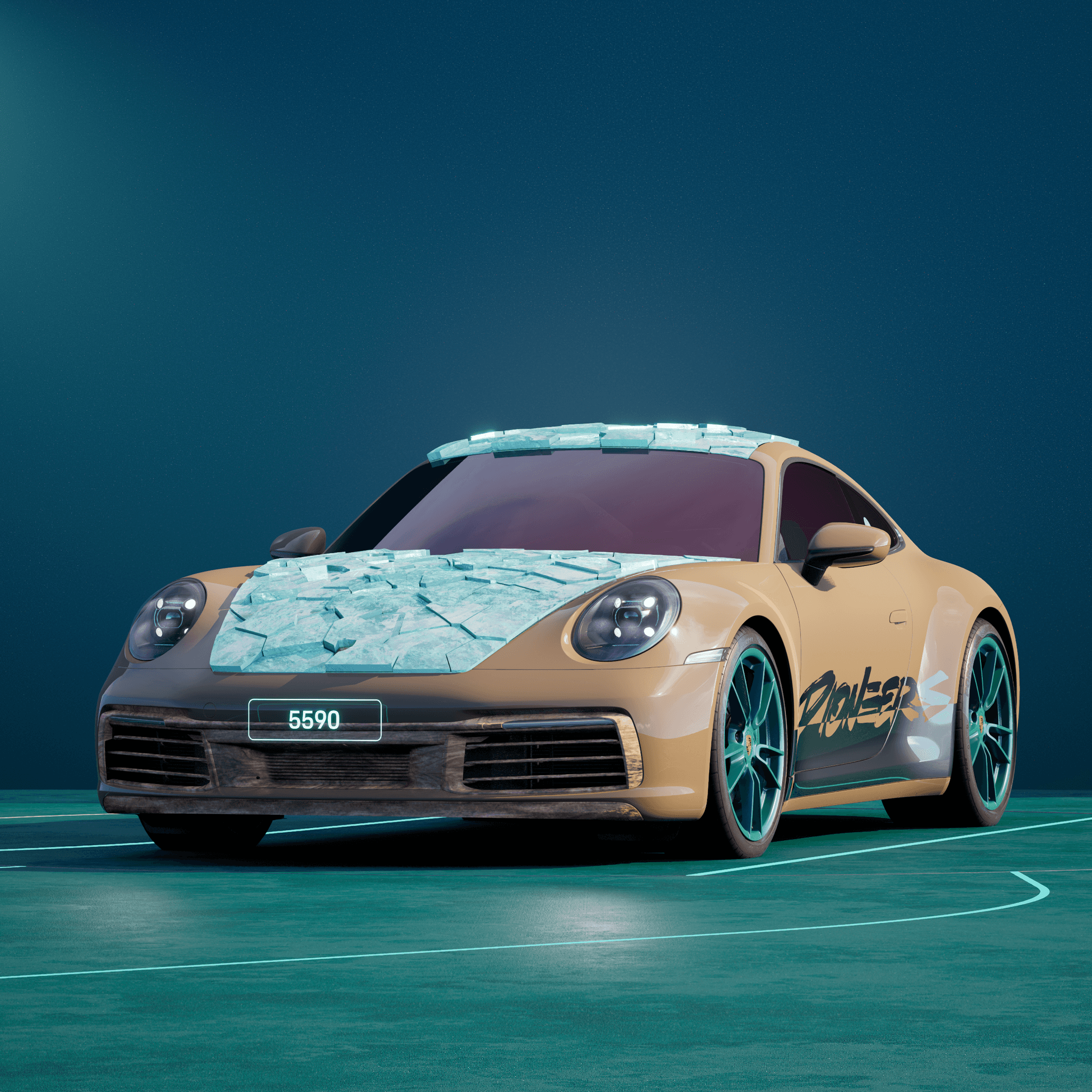 The PORSCHΞ 911 5590 image in phase