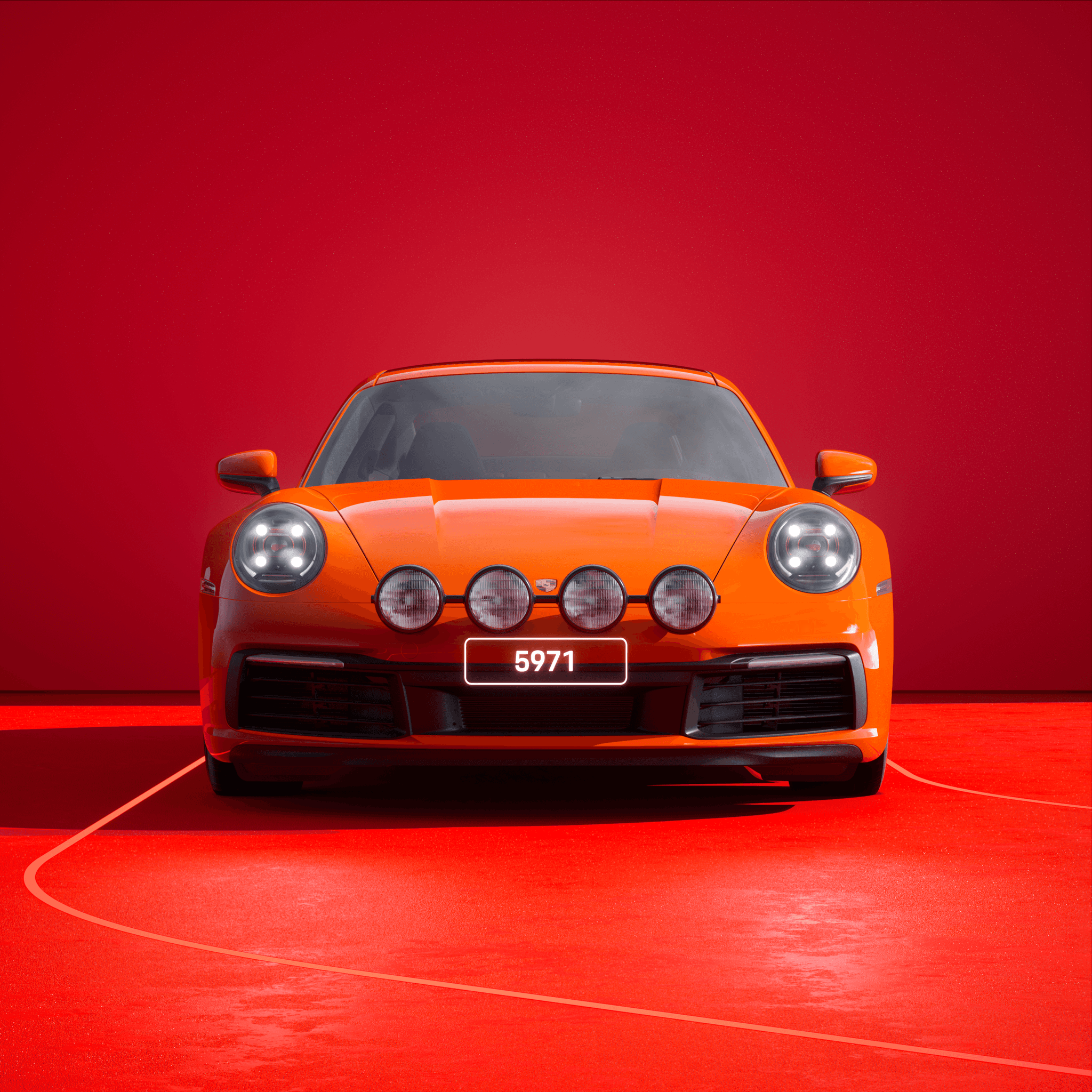 The PORSCHΞ 911 5971 image in phase