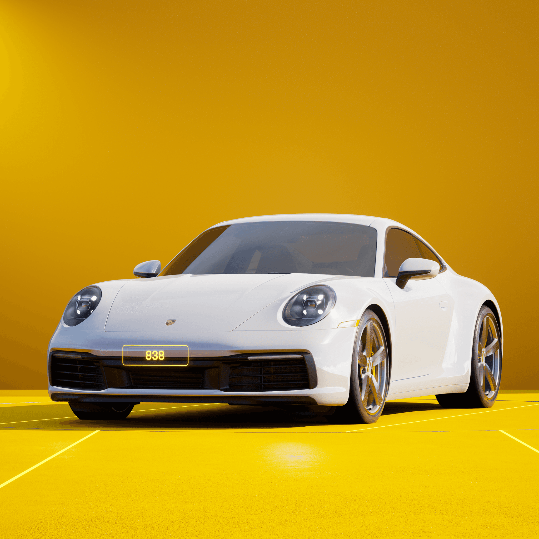 The PORSCHΞ 911 838 image in phase