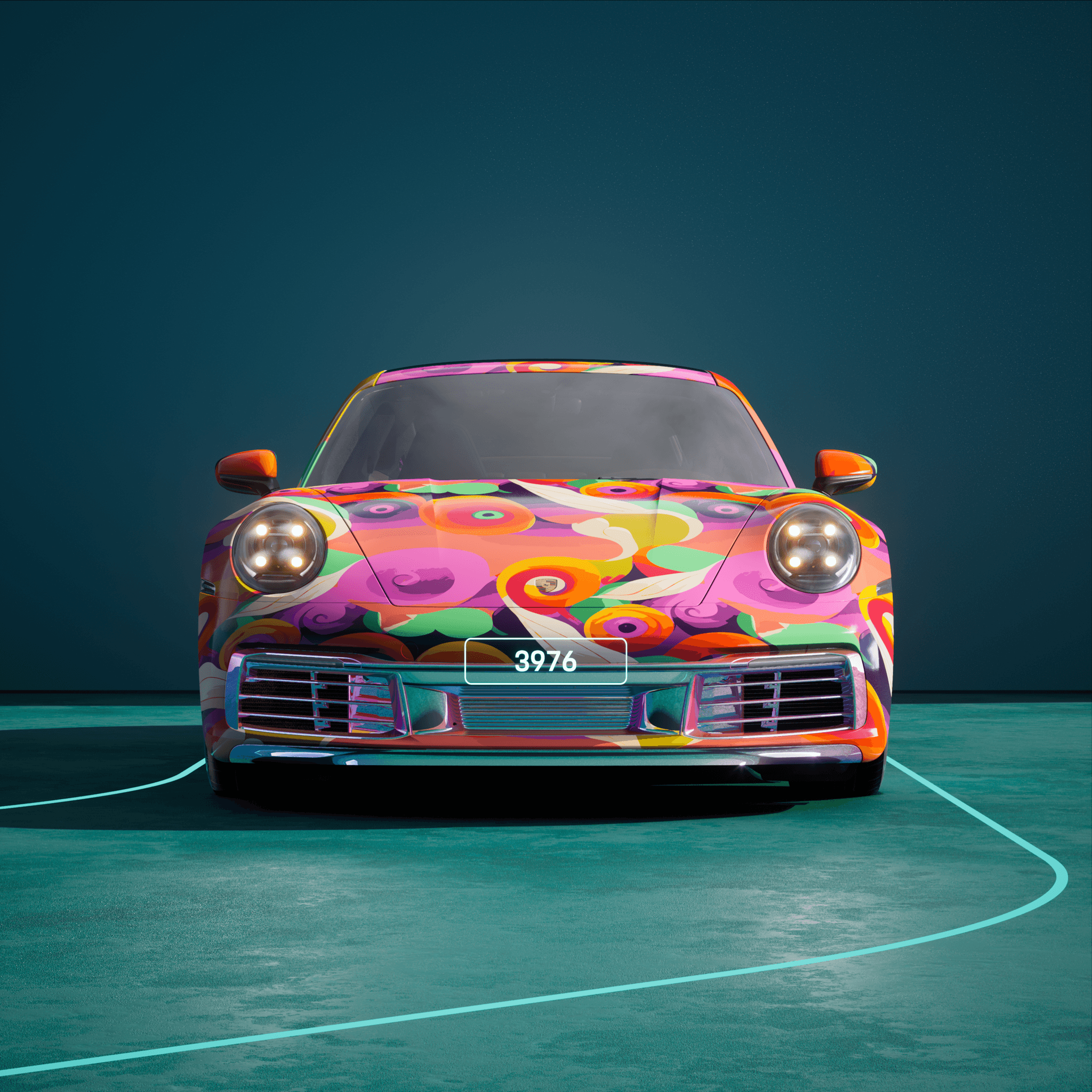 The PORSCHΞ 911 3976 image in phase