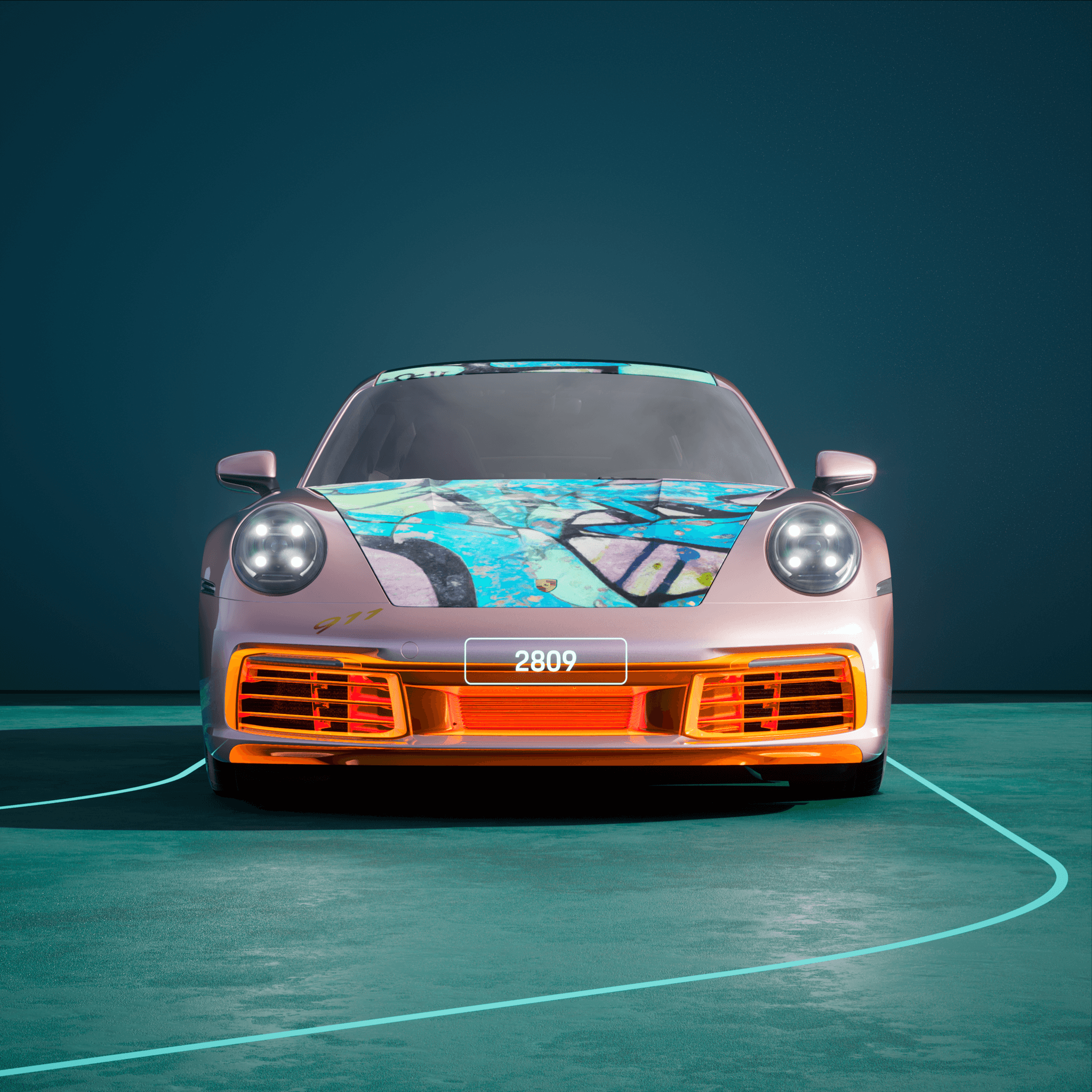 The PORSCHΞ 911 2809 image in phase