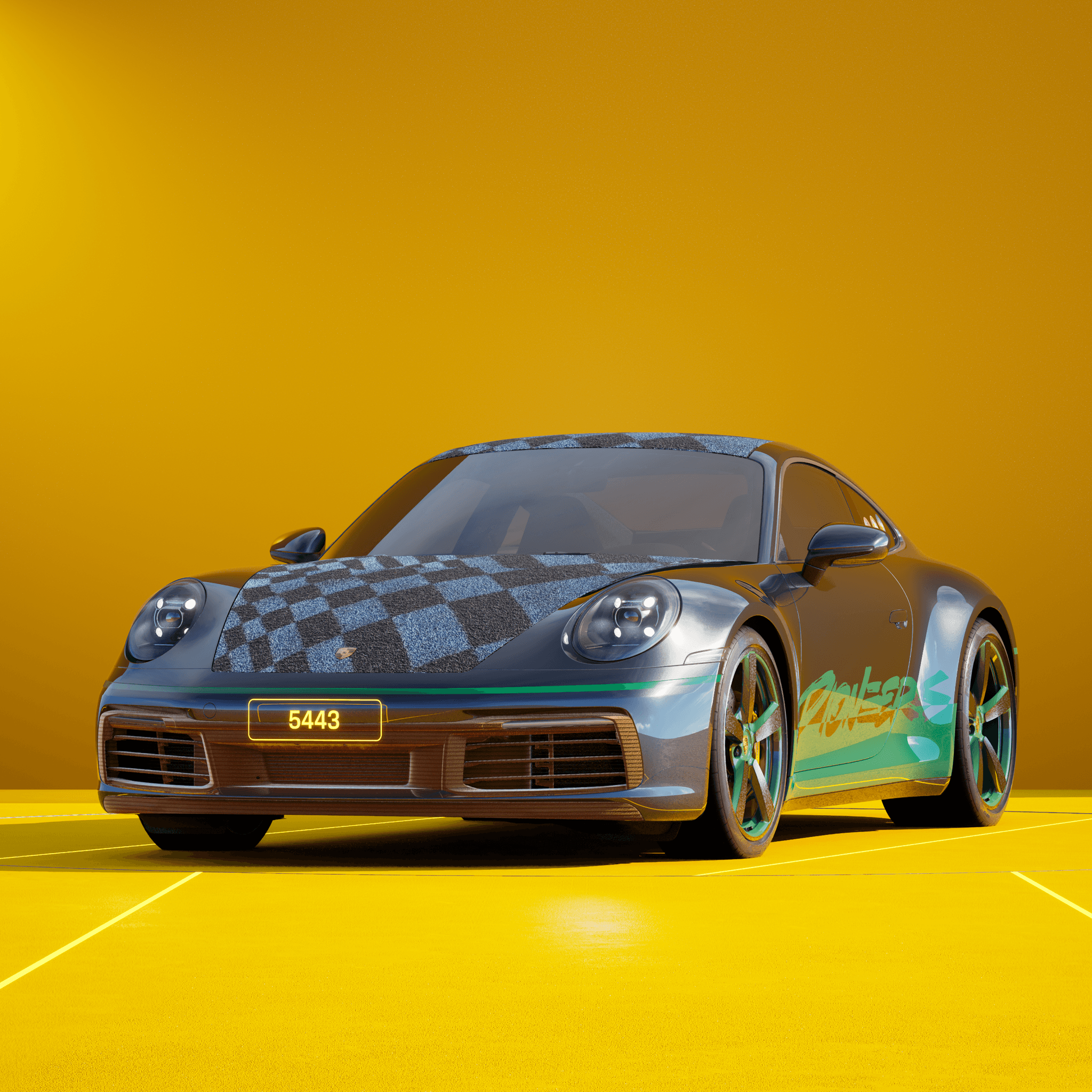 The PORSCHΞ 911 5443 image in phase
