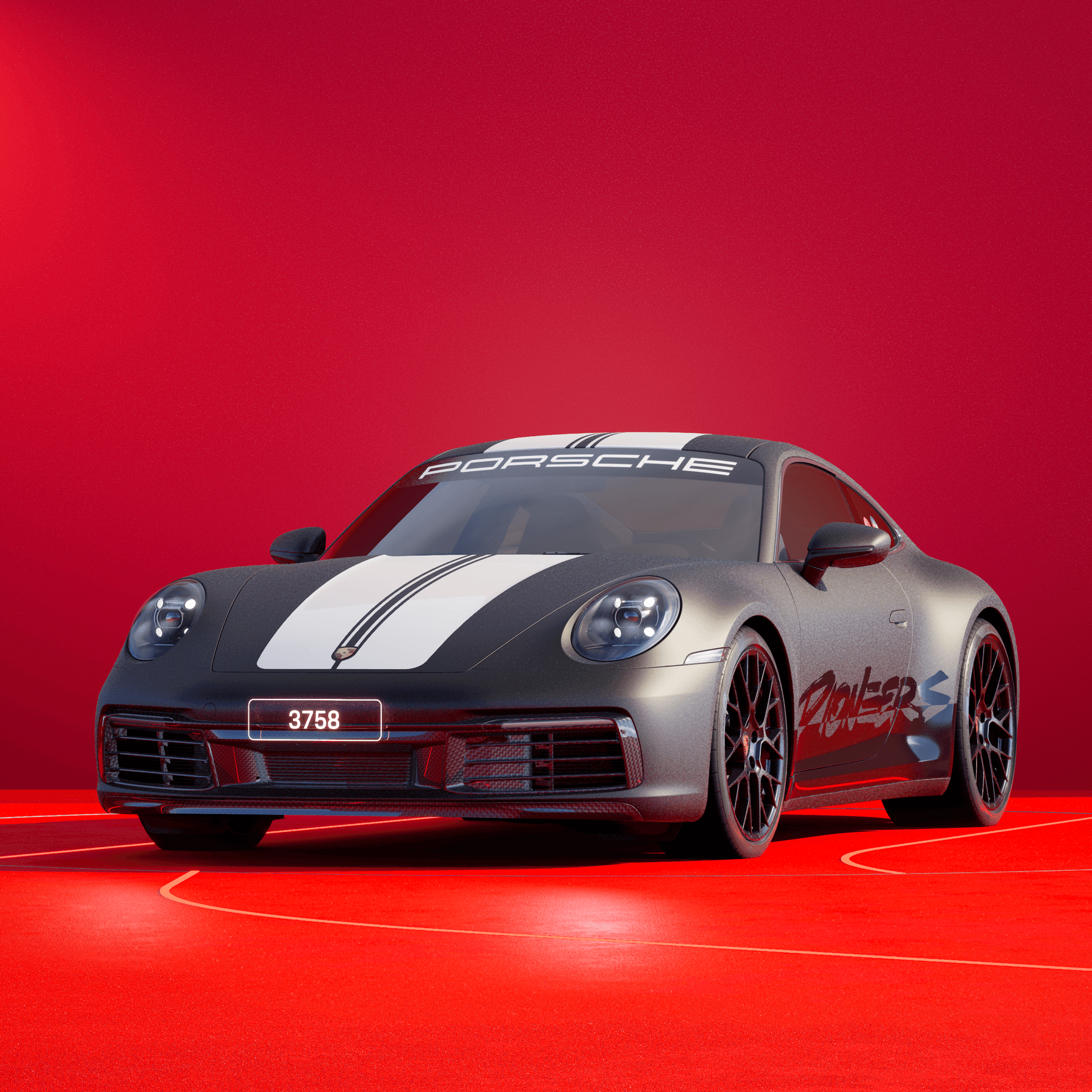 The PORSCHΞ 911 3758 image in phase