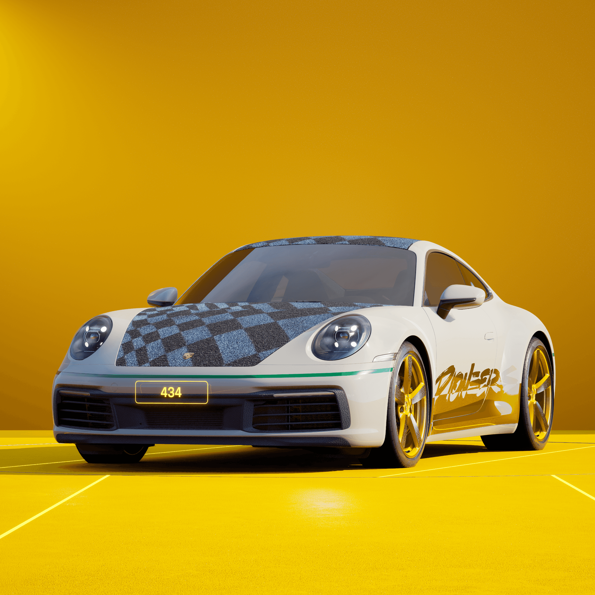 The PORSCHΞ 911 434 image in phase