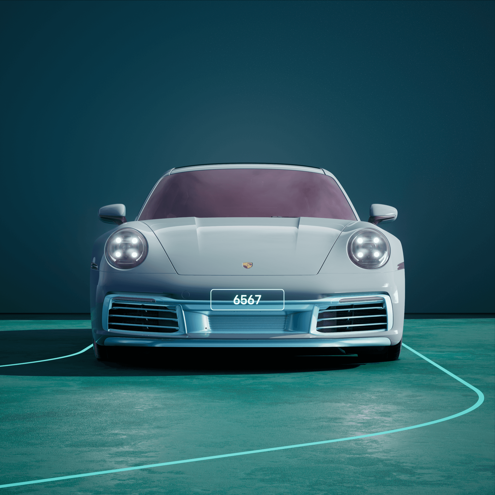 The PORSCHΞ 911 6567 image in phase