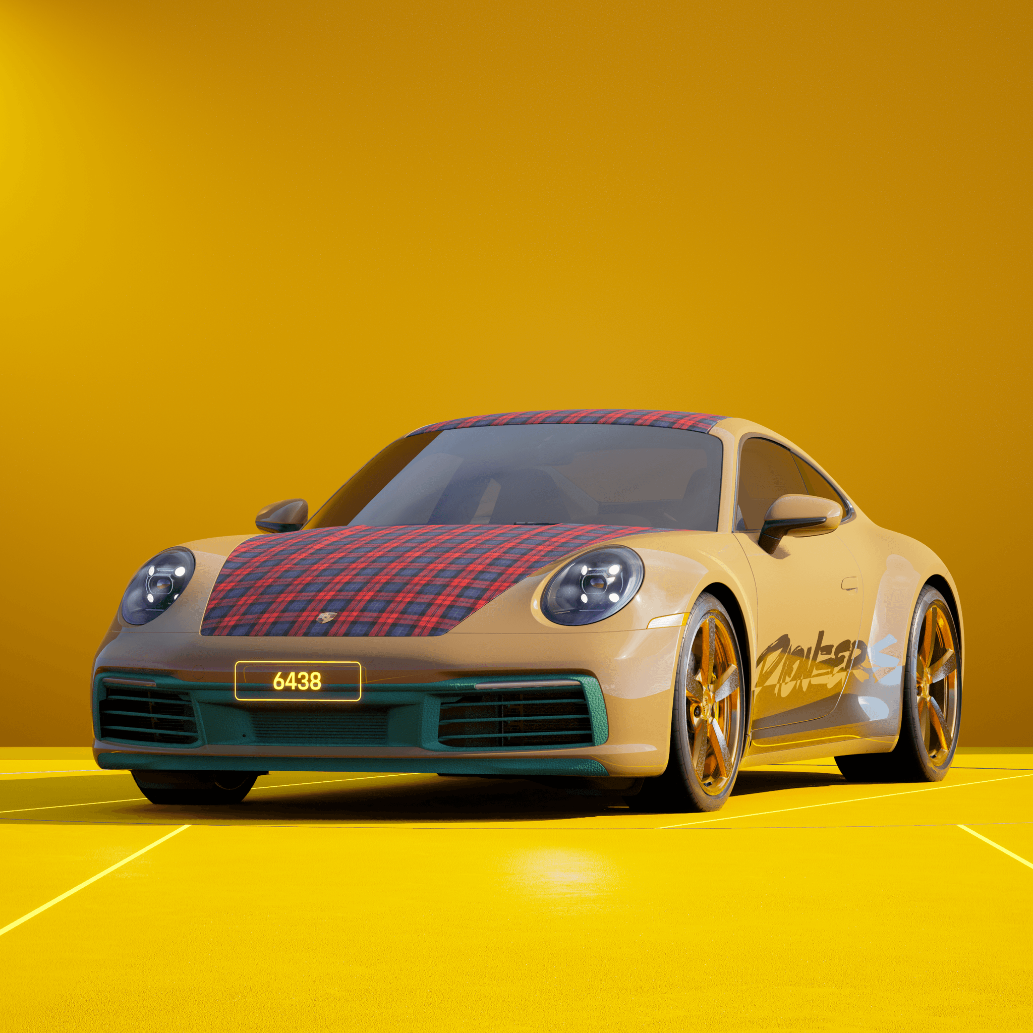 The PORSCHΞ 911 6438 image in phase