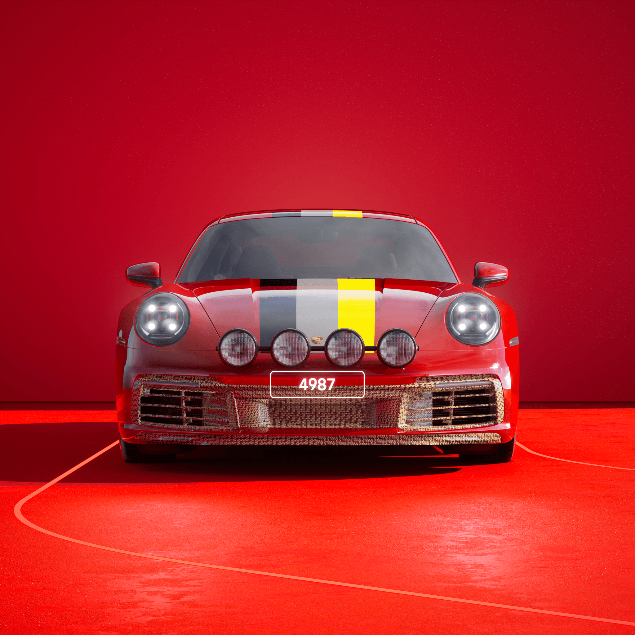 The PORSCHΞ 911 4987 image in phase