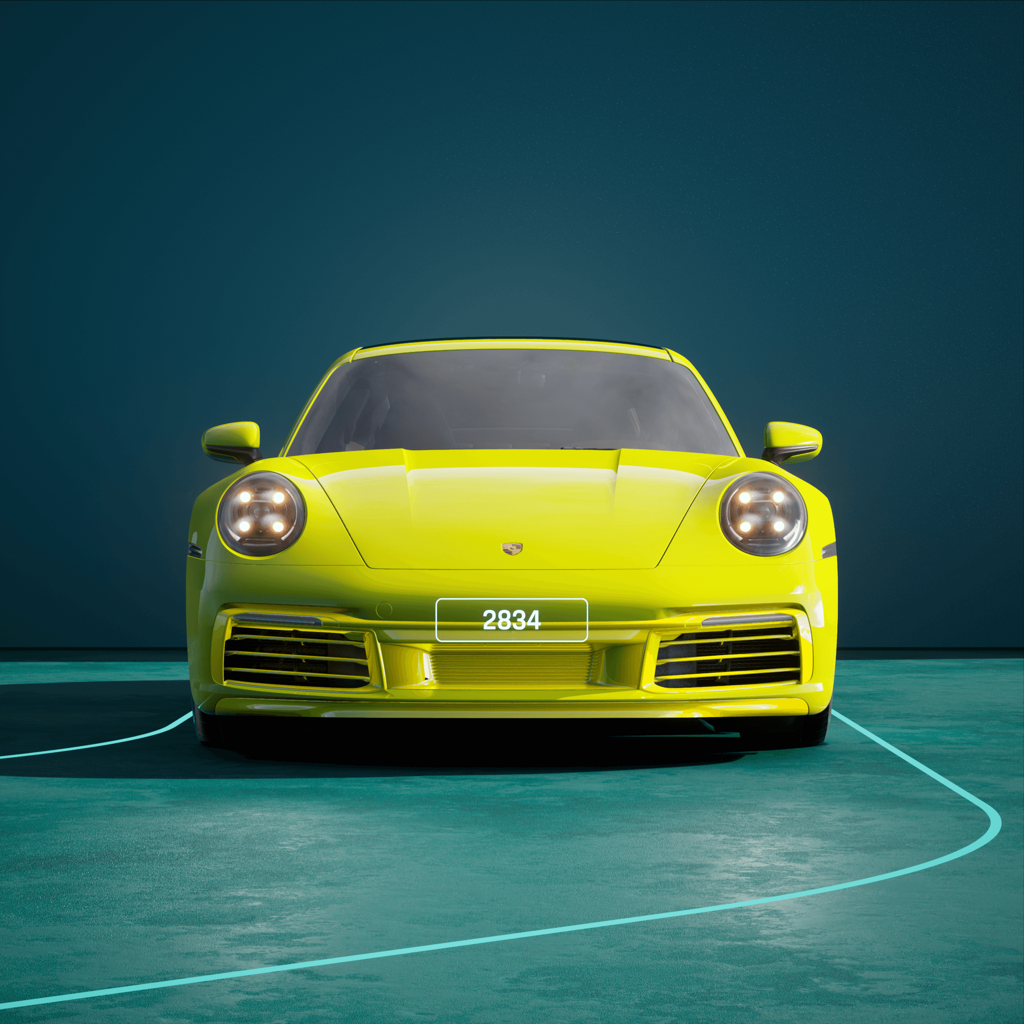 The PORSCHΞ 911 2834 image in phase