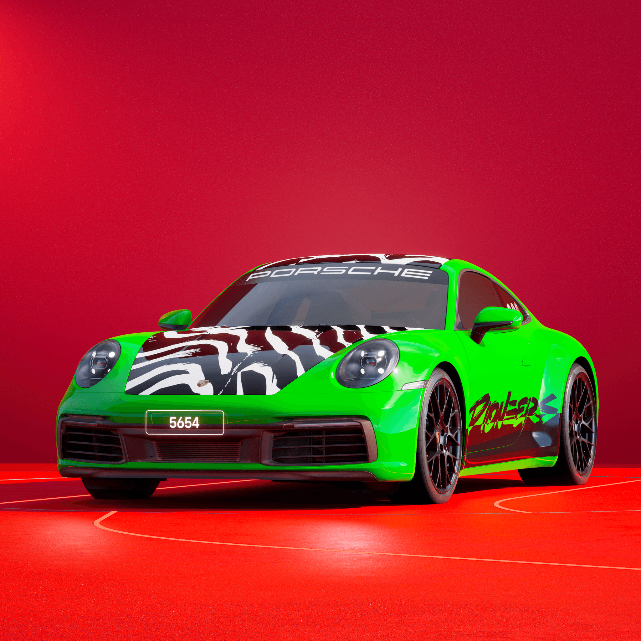 The PORSCHΞ 911 5654 image in phase