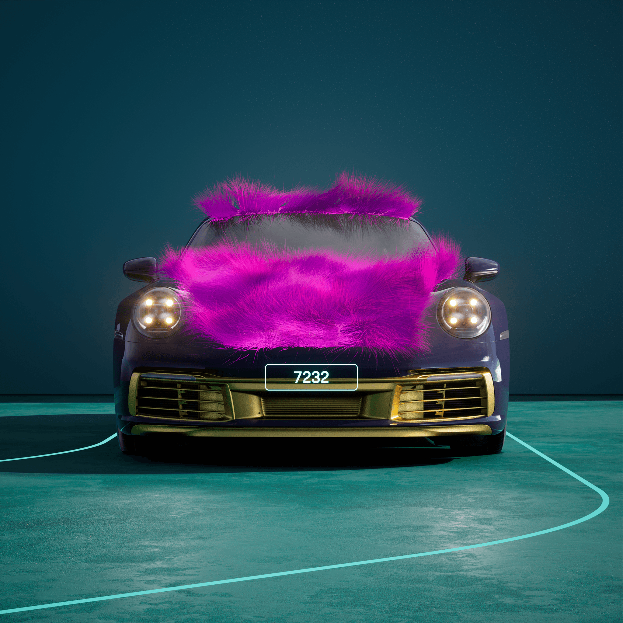 The PORSCHΞ 911 7232 image in phase