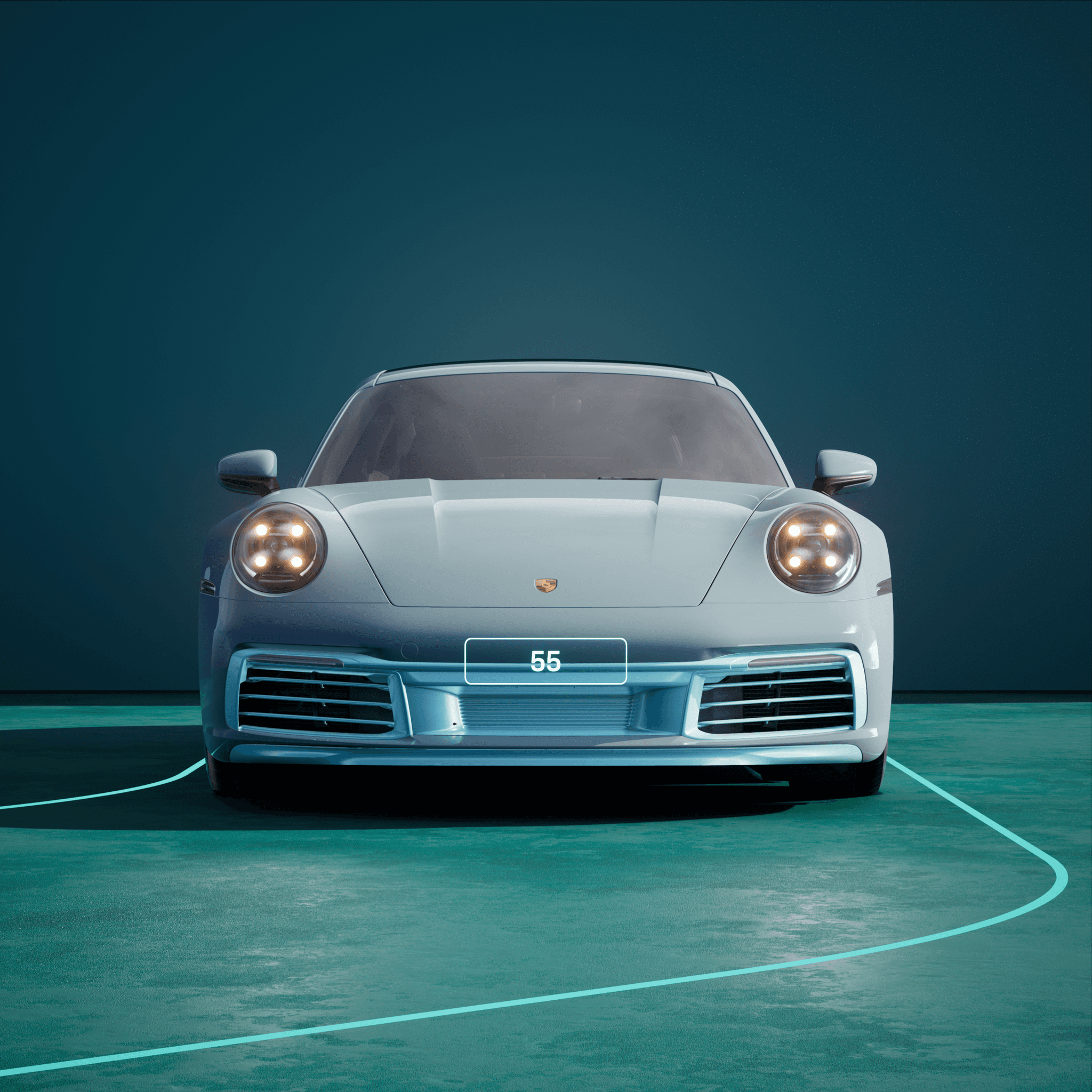 The PORSCHΞ 911 55 image in phase