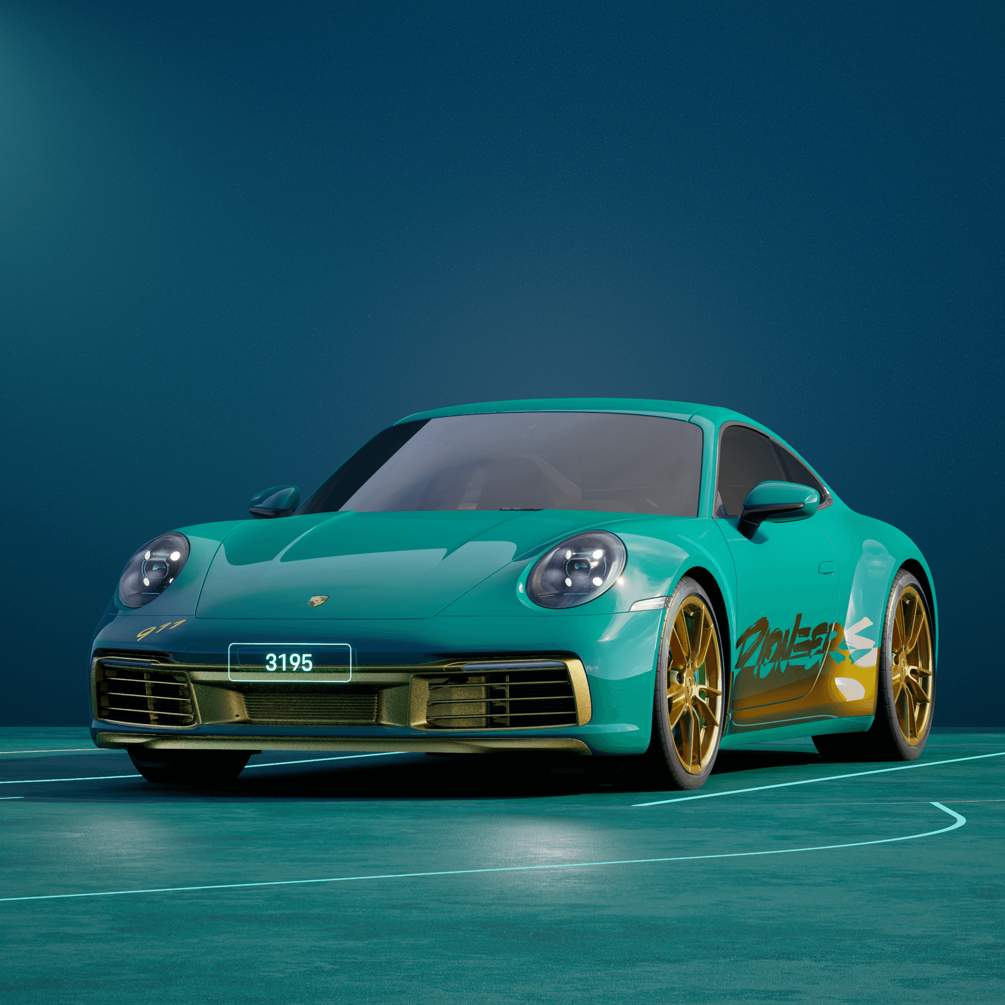 The PORSCHΞ 911 3195 image in phase