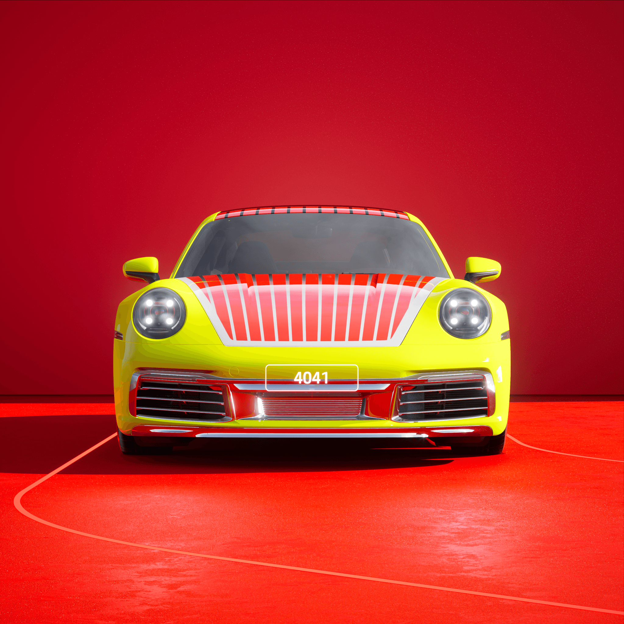 The PORSCHΞ 911 4041 image in phase