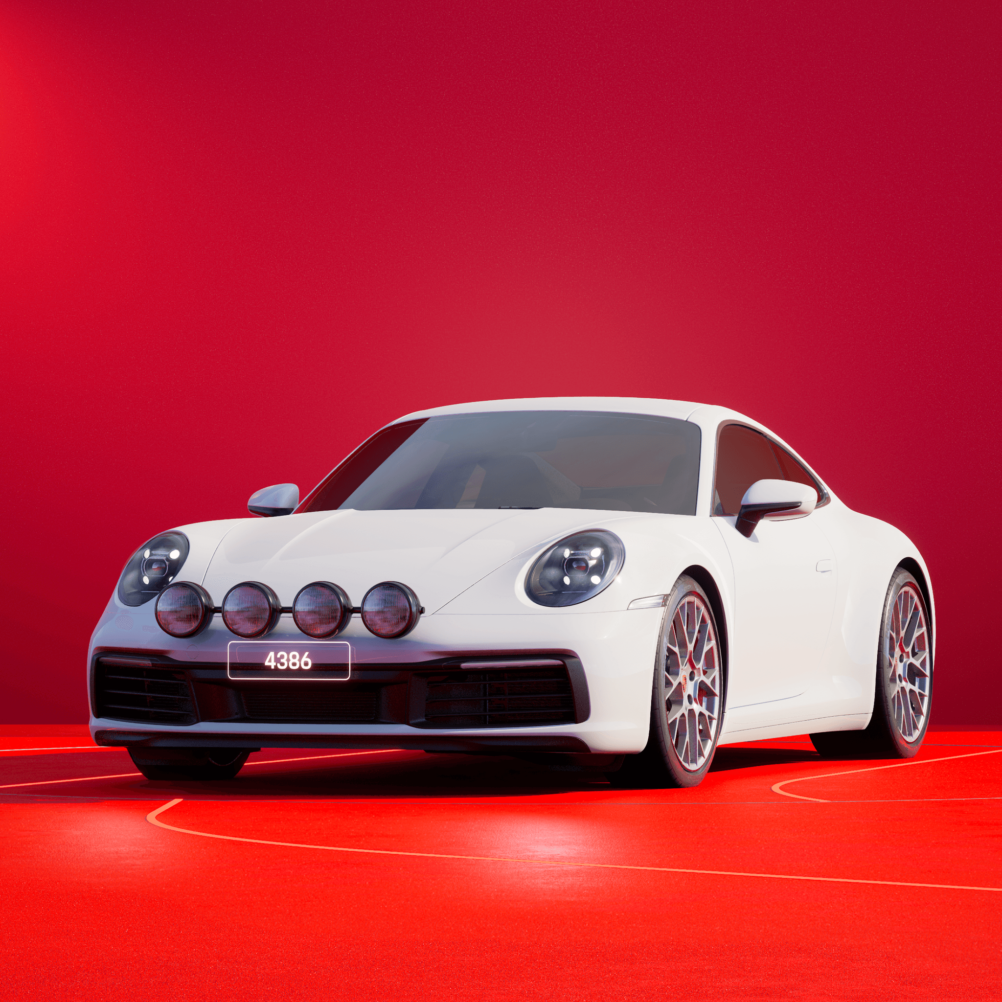 The PORSCHΞ 911 4386 image in phase