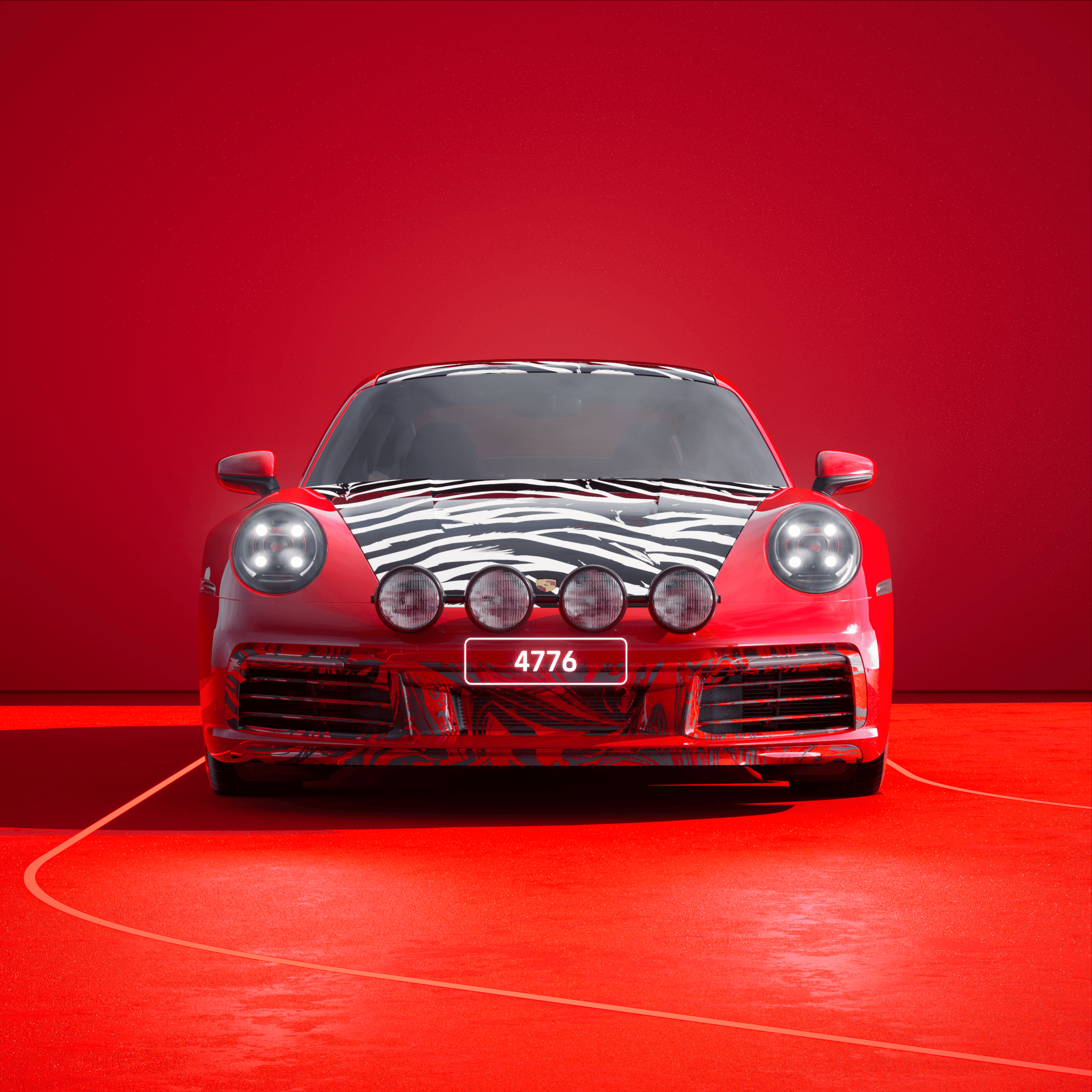 The PORSCHΞ 911 4776 image in phase