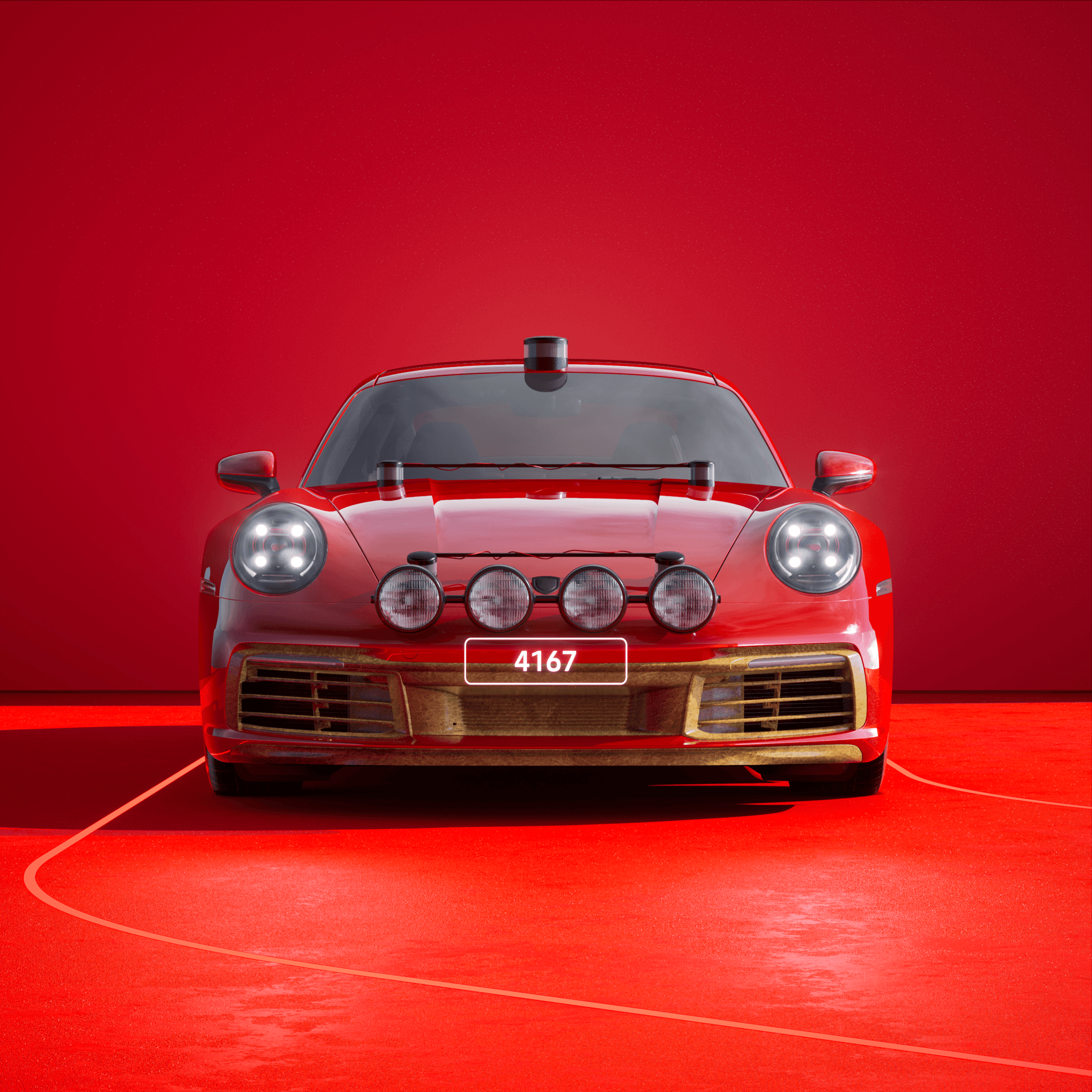 The PORSCHΞ 911 4167 image in phase