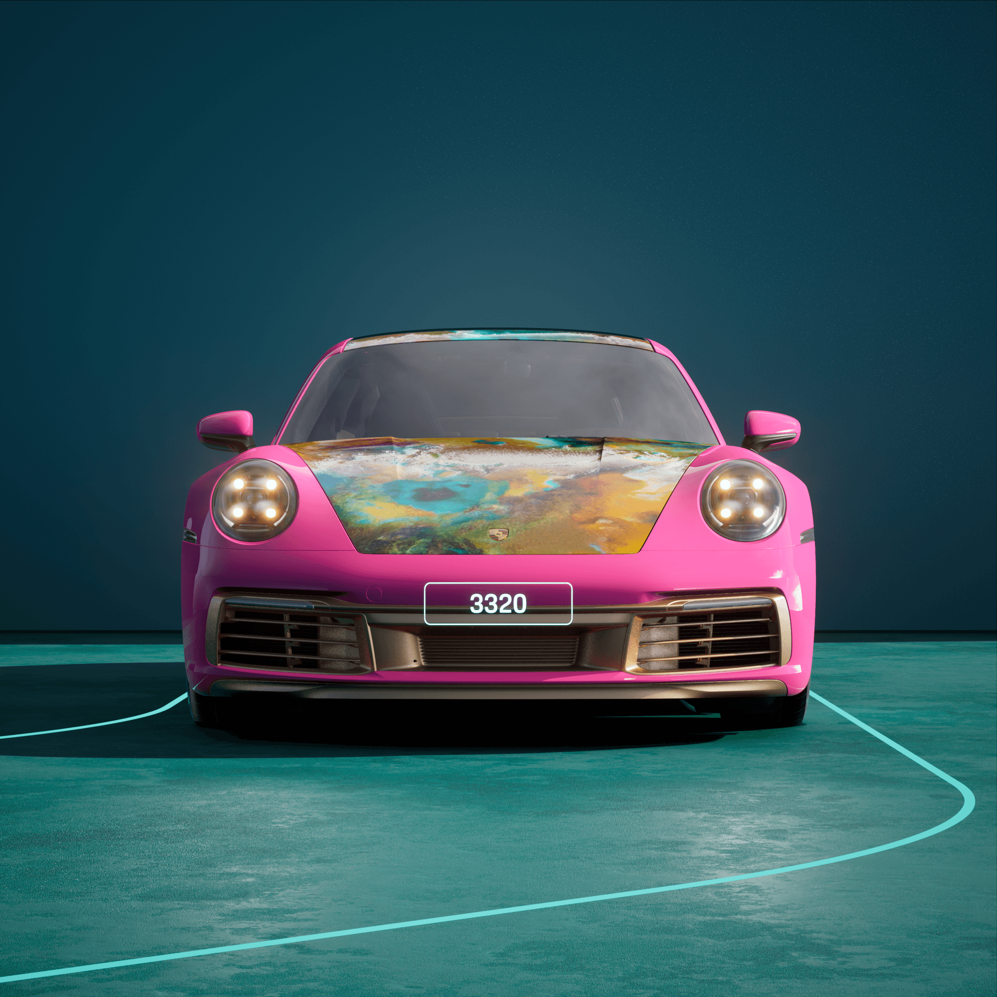 The PORSCHΞ 911 3320 image in phase