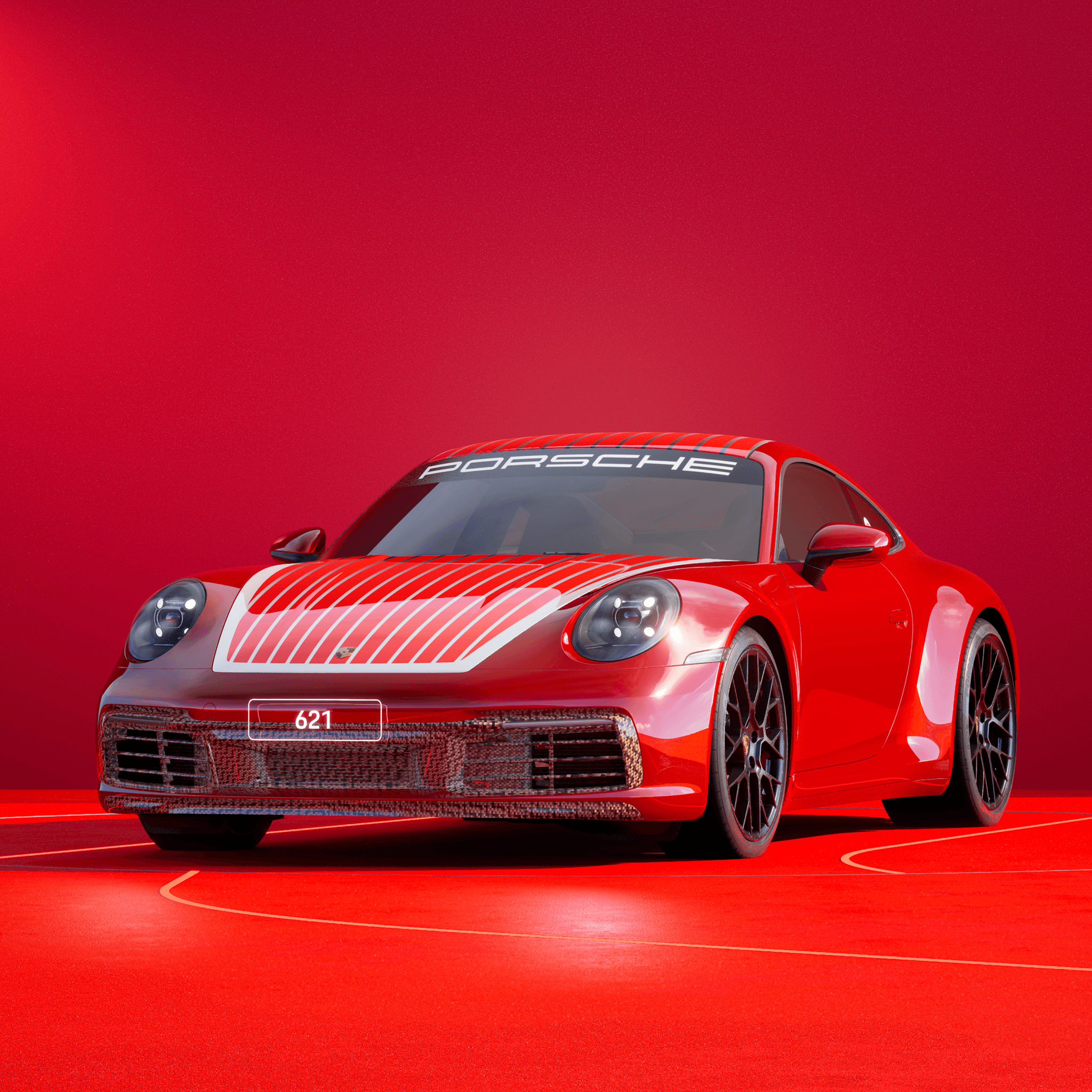 The PORSCHΞ 911 621 image in phase