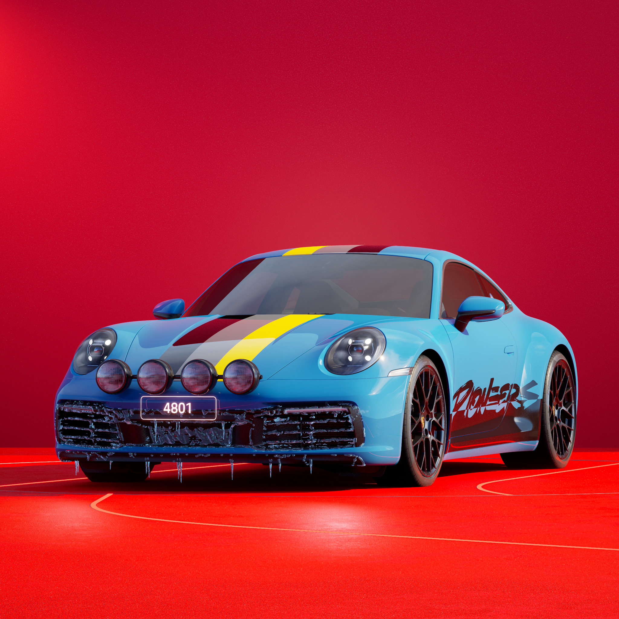 The PORSCHΞ 911 4801 image in phase